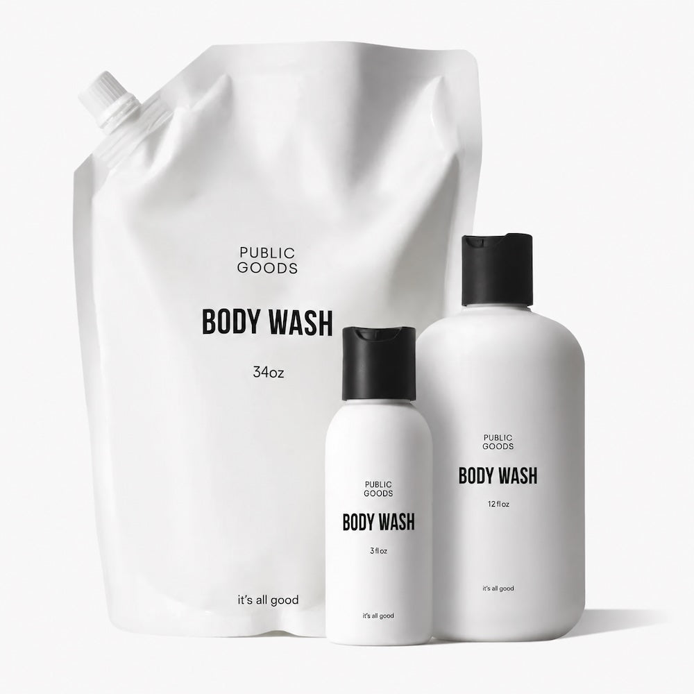 Public Goods Body Wash Travel & Home Set