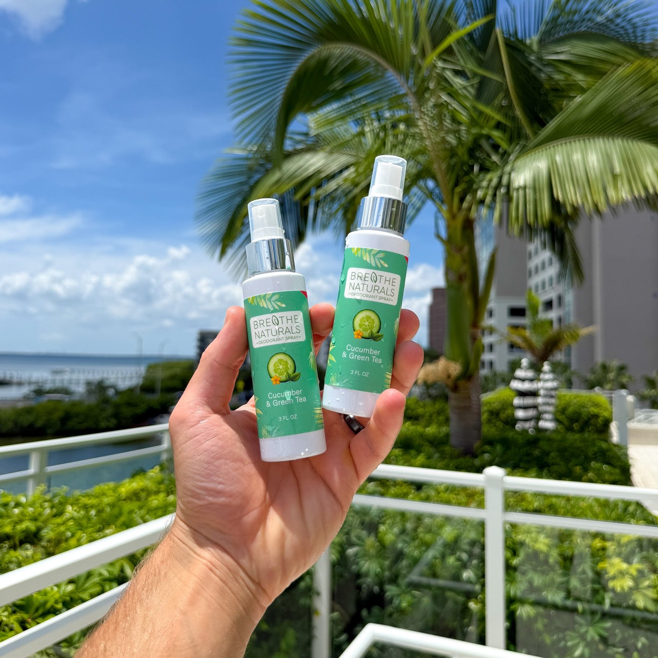 Breathe Naturals Deodorant Cucumber & Green Tea Spray Deodorant - 2 Pack
