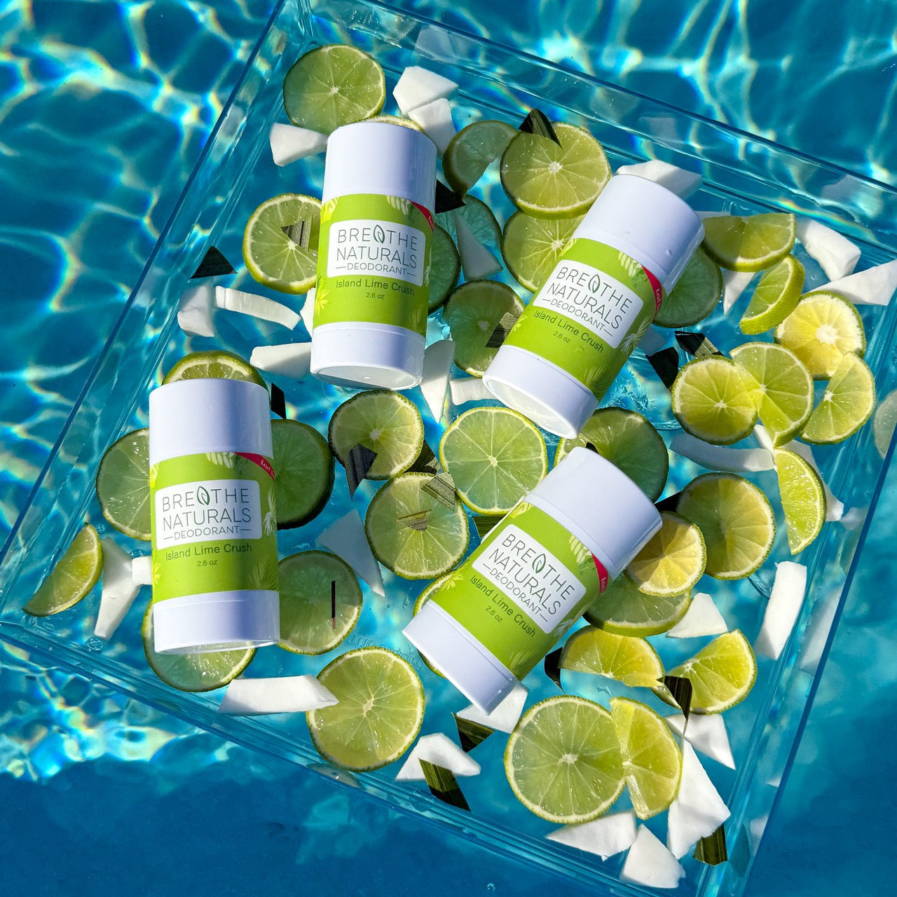 Breathe Naturals Deodorant Island Lime Crush - 2 Pack
