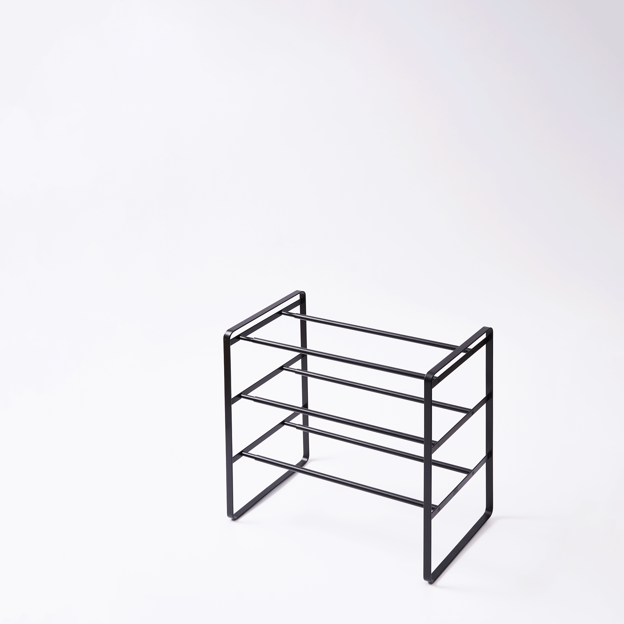 Yamazaki Home Three-Tier Expandable Shoe Rack (18" H)  - Steel