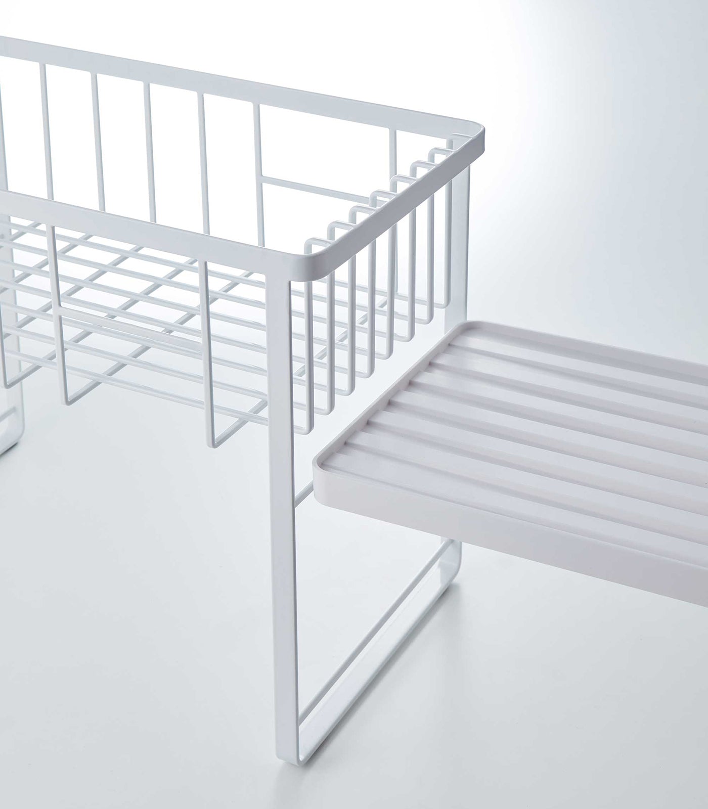Yamazaki Home Two-Tier Wire Dish Rack - Steel
