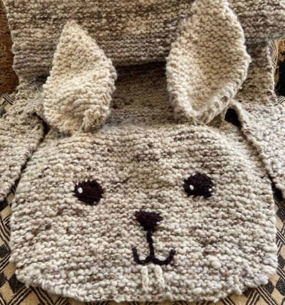 Finn + Emma Organic Wool Play Mat + Nursery Rug  | Bunny
