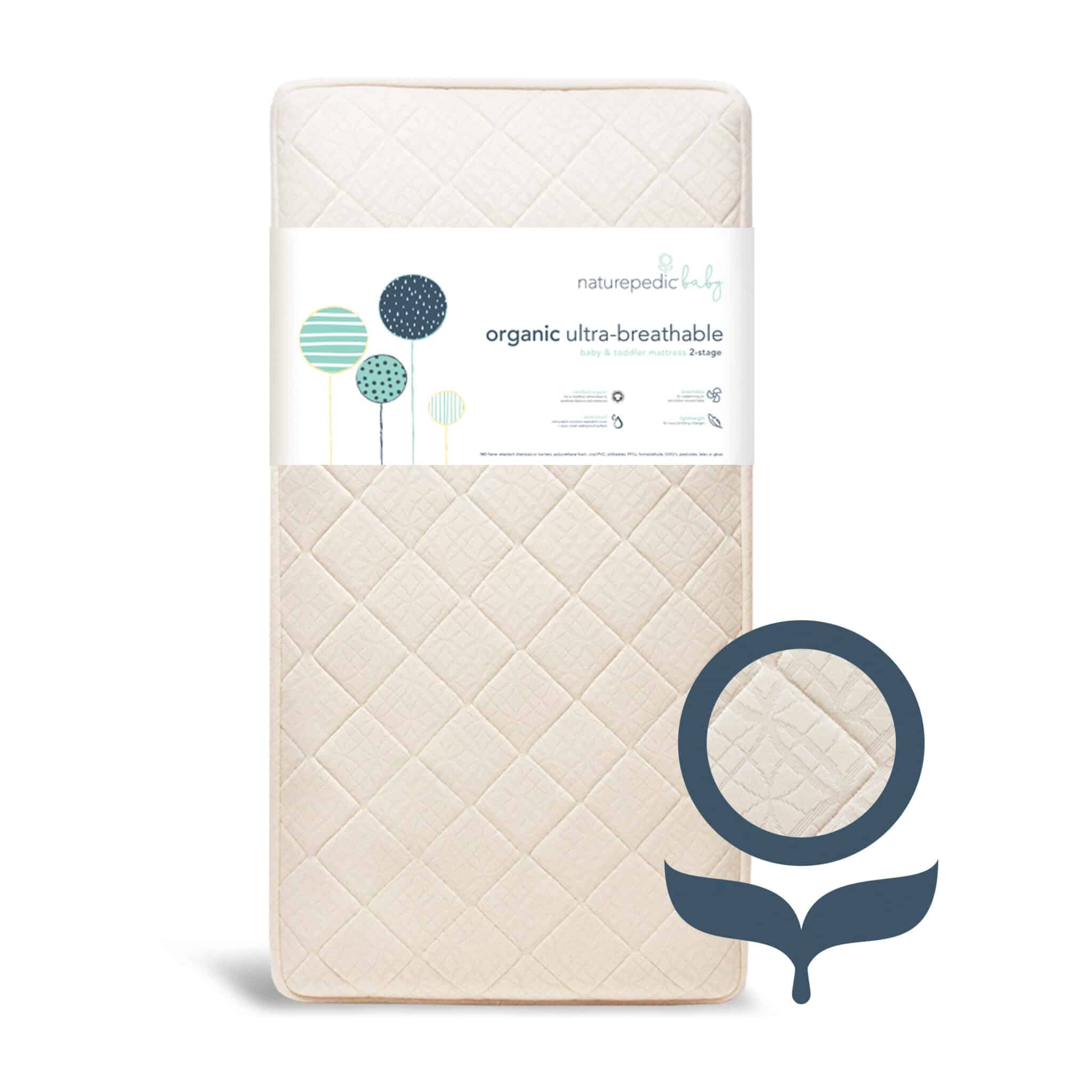 Naturepedic Ultra Breathable Organic 2-Stage Crib Mattress Gimme