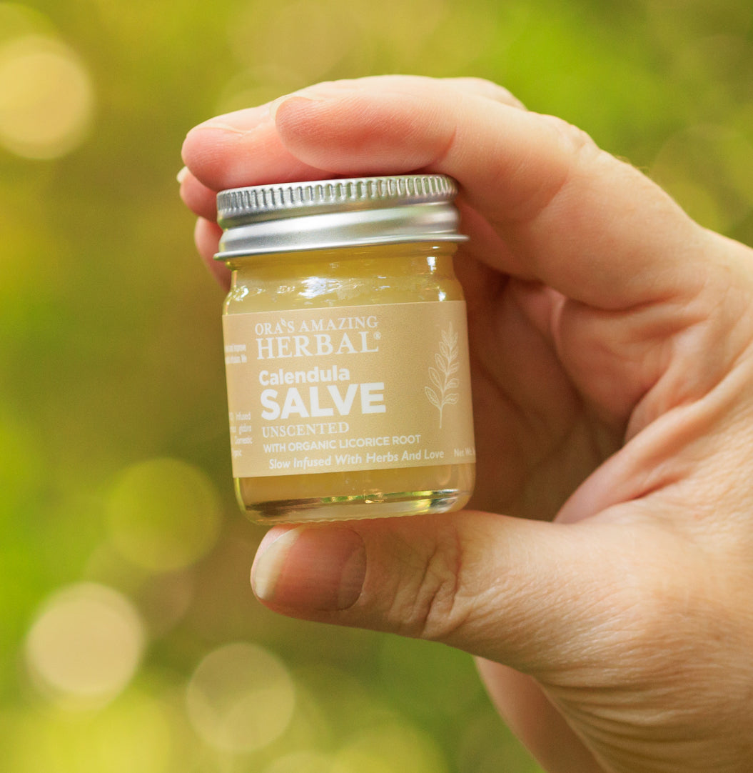 Ora's Amazing Herbal Calendula Salve, Slow Infused Cream with Licorice Root and Castor Oil