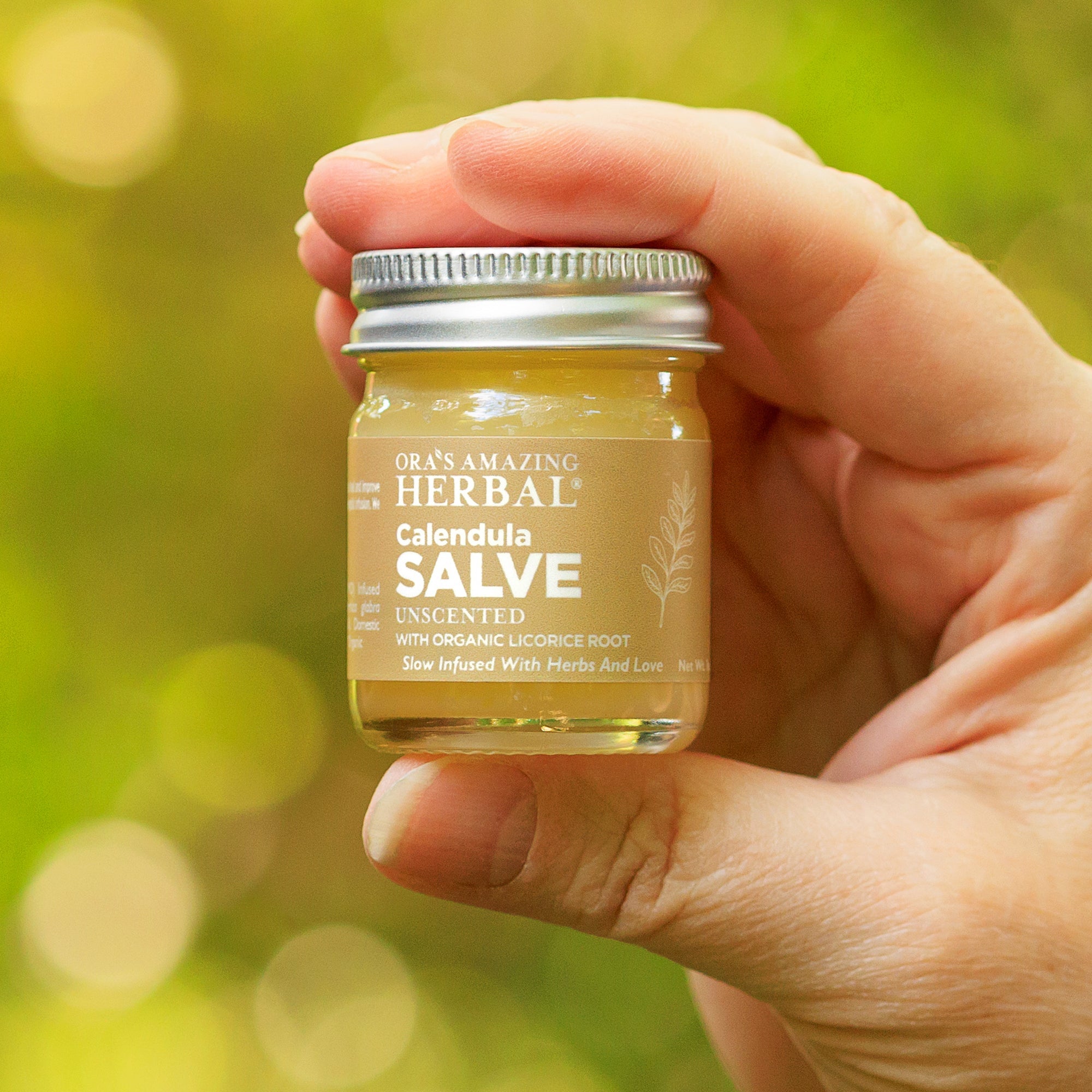 Ora's Amazing Herbal Calendula Salve, Slow Infused Cream with Licorice Root and Castor Oil