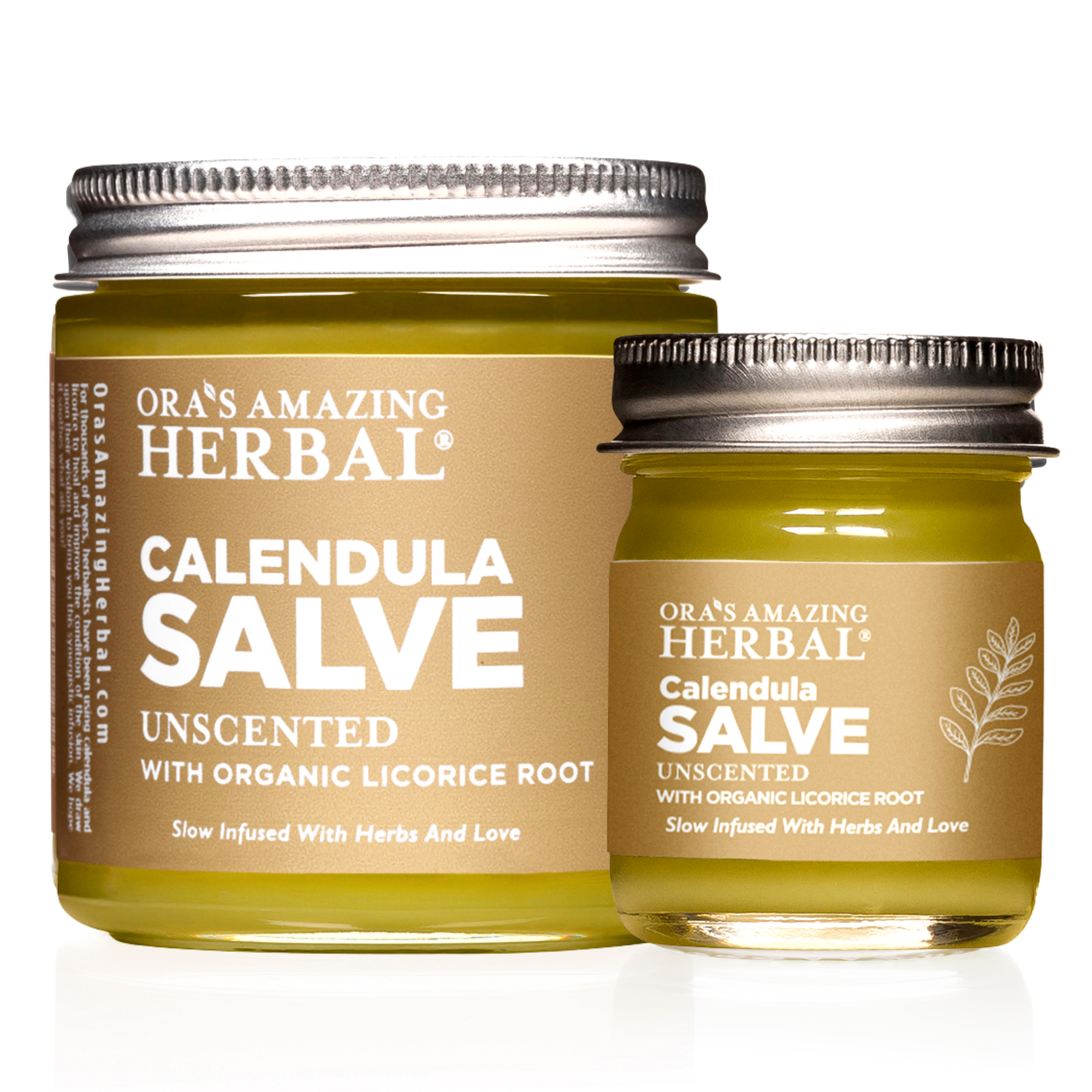 Ora's Amazing Herbal Calendula Salve, Slow Infused Cream with Licorice Root and Castor Oil