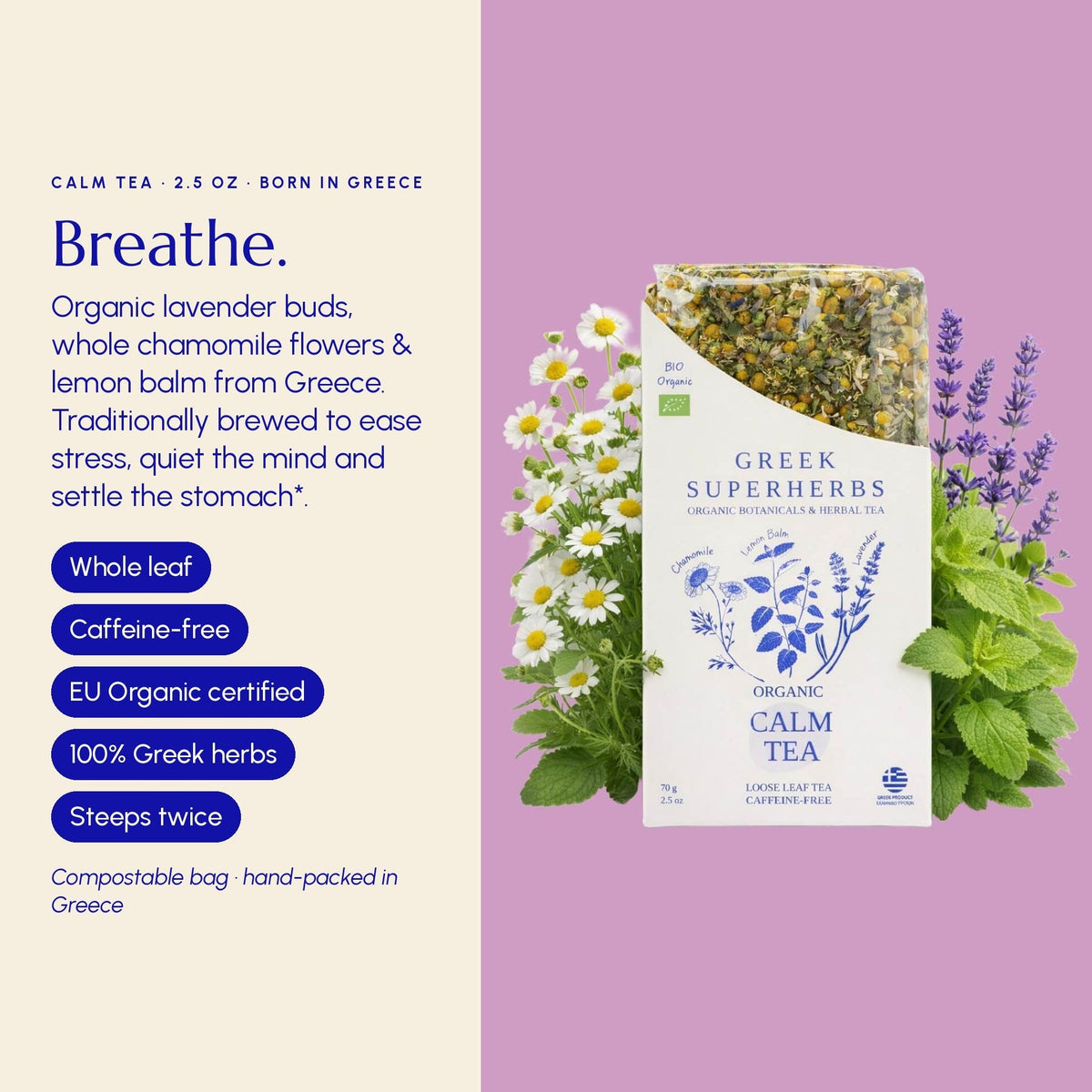 Greek Superherbs Calm Tea