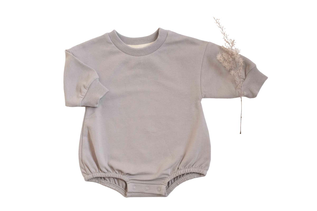 Little Organic Company Oversized Sweatshirt Bubble Romper