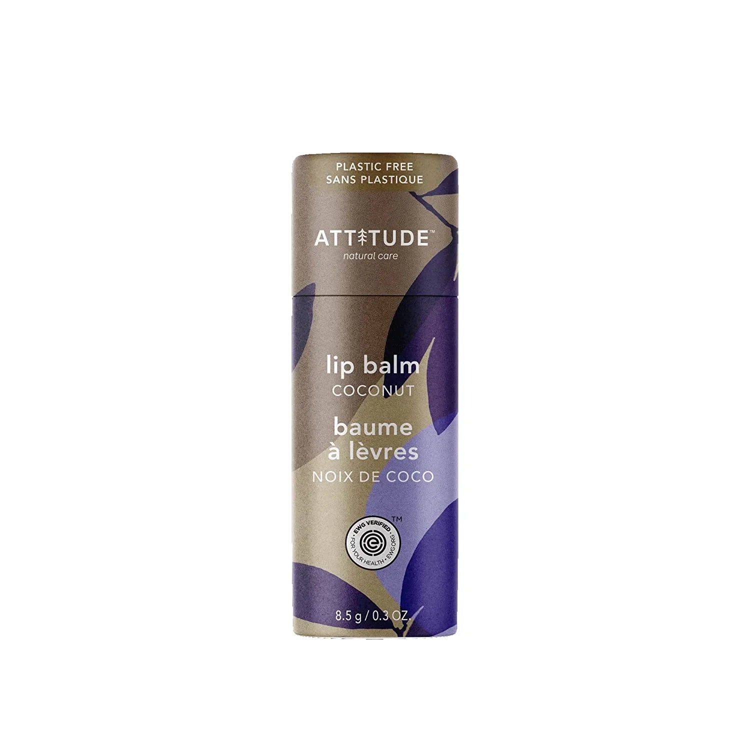 Attitude - Coconut Lip Balm, 0.3 oz (Pack of 12) - Hydrating Lip Care