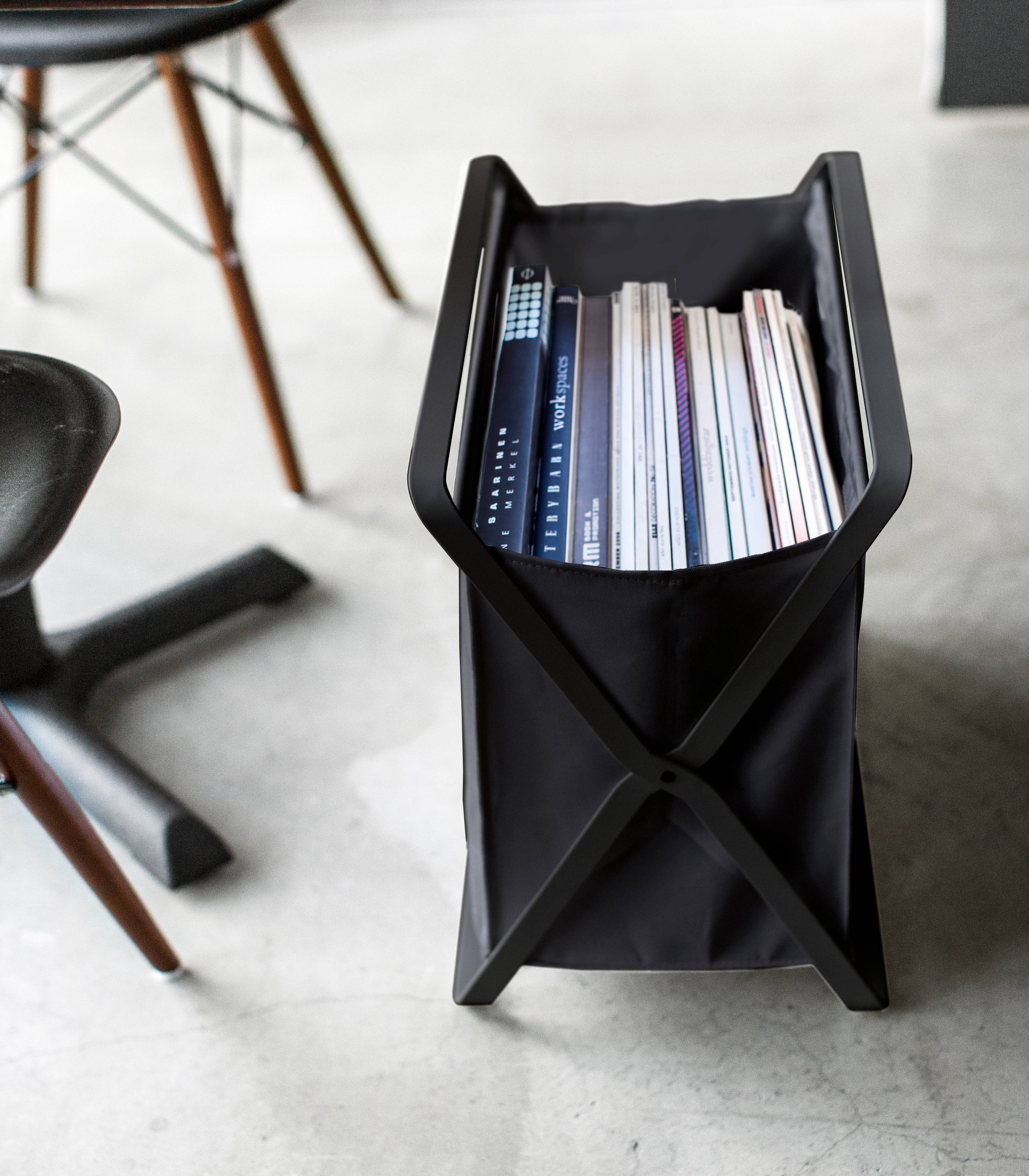 Yamazaki Home Folding Storage Bin (16" H)  - Steel