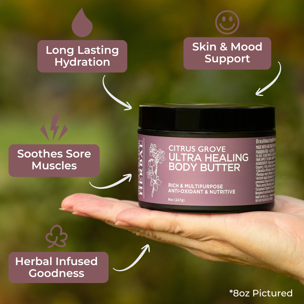 Ora's Amazing Herbal Ultra Healing Body Butter, Citrus Grove