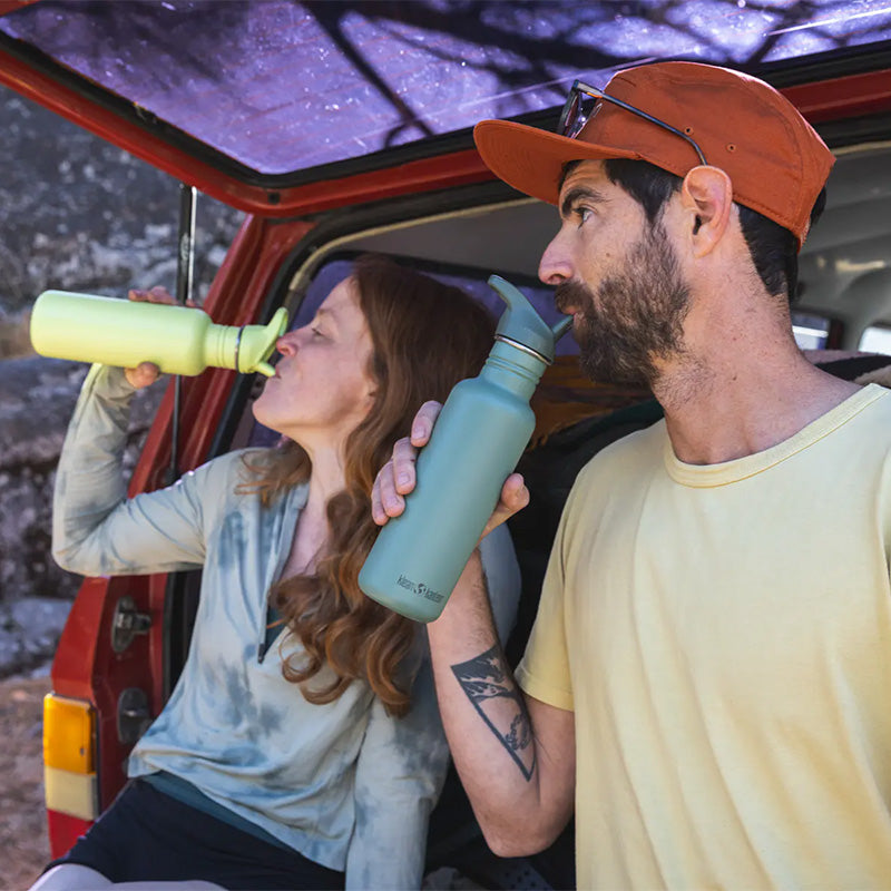 Klean Kanteen Classic Flip Seal Sport Cap with Straw