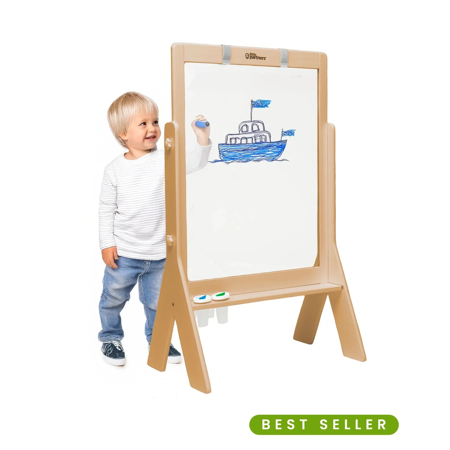 Little Partners Peek-A-Boo Adjustable Height Art Easel
