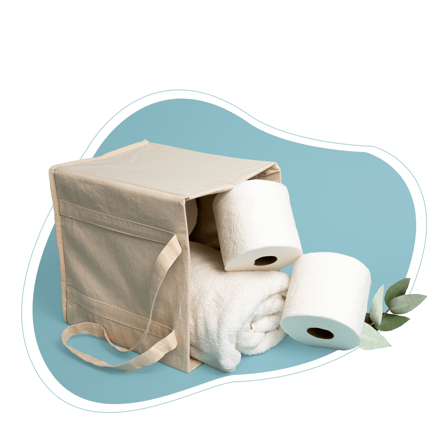 Organic Cotton Mart Collapsible Grocery Shopping Bags