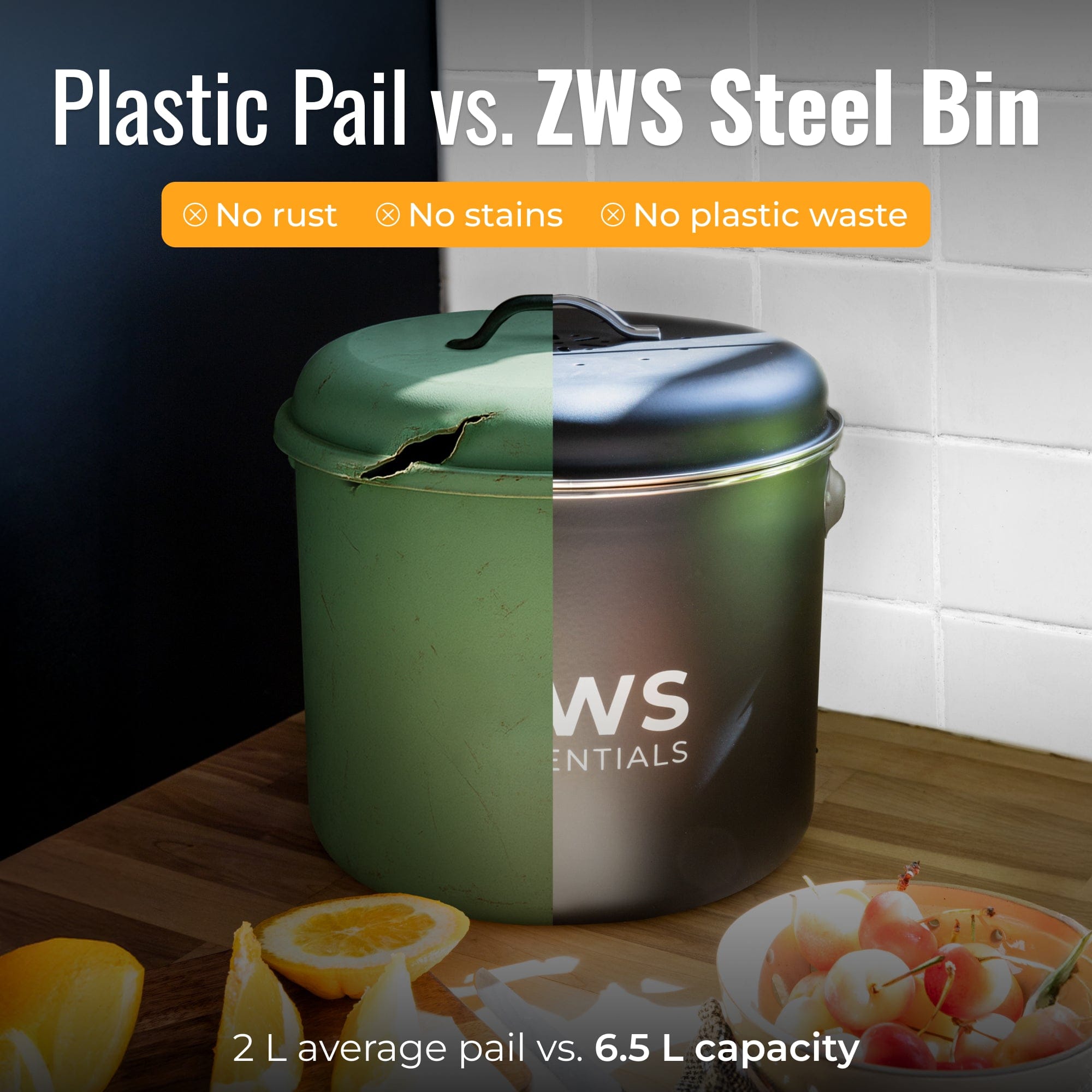 ZeroWasteStore Countertop Compost Bin Kit