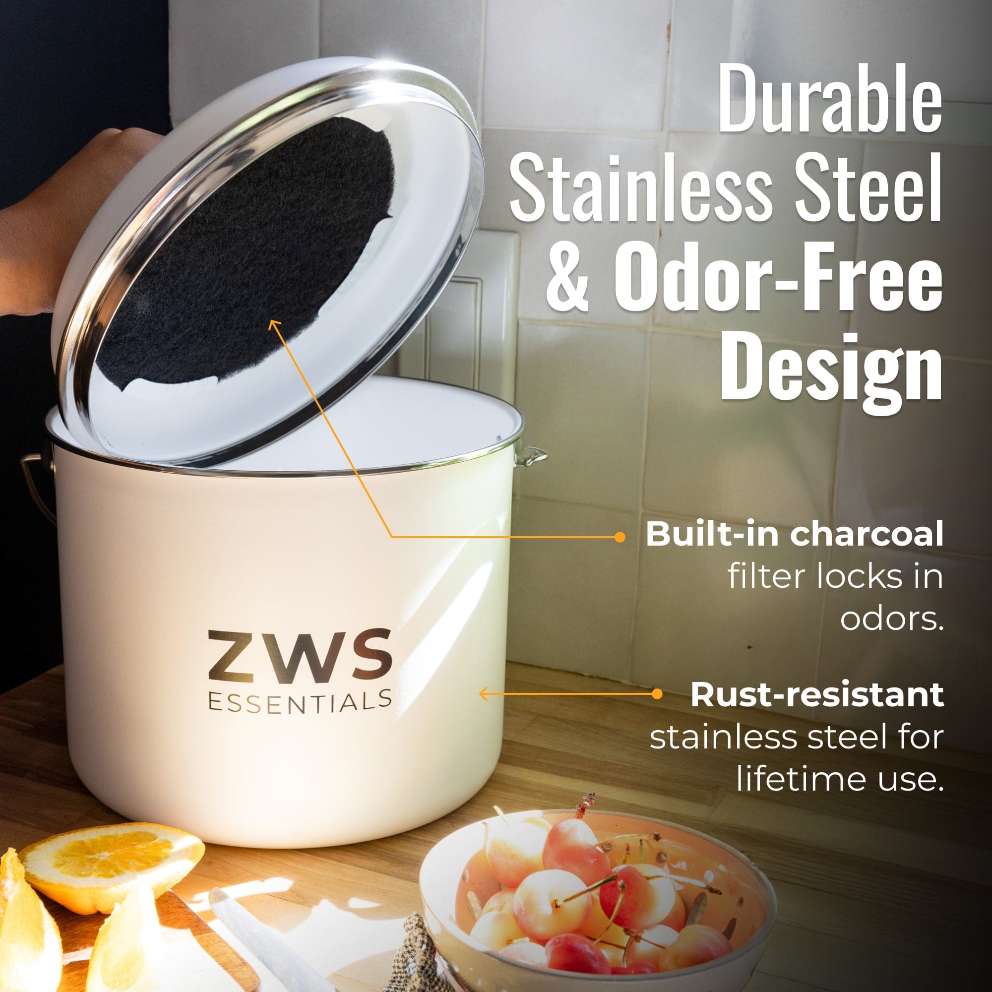 ZeroWasteStore Countertop Compost Bin Kit