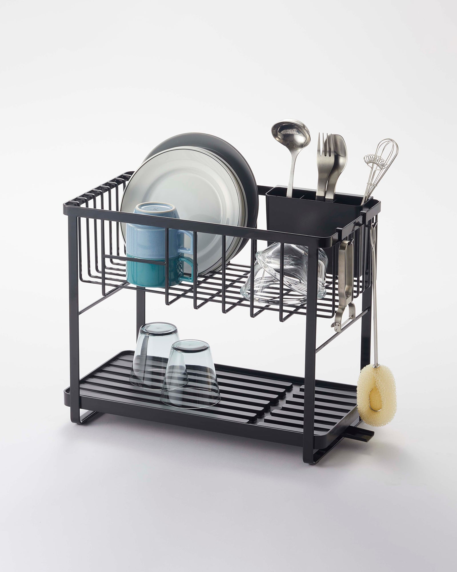 Yamazaki Home Two-Tier Wire Dish Rack - Steel