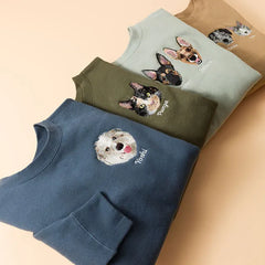 16. Custom Pet Embroidered Sweatshirt
