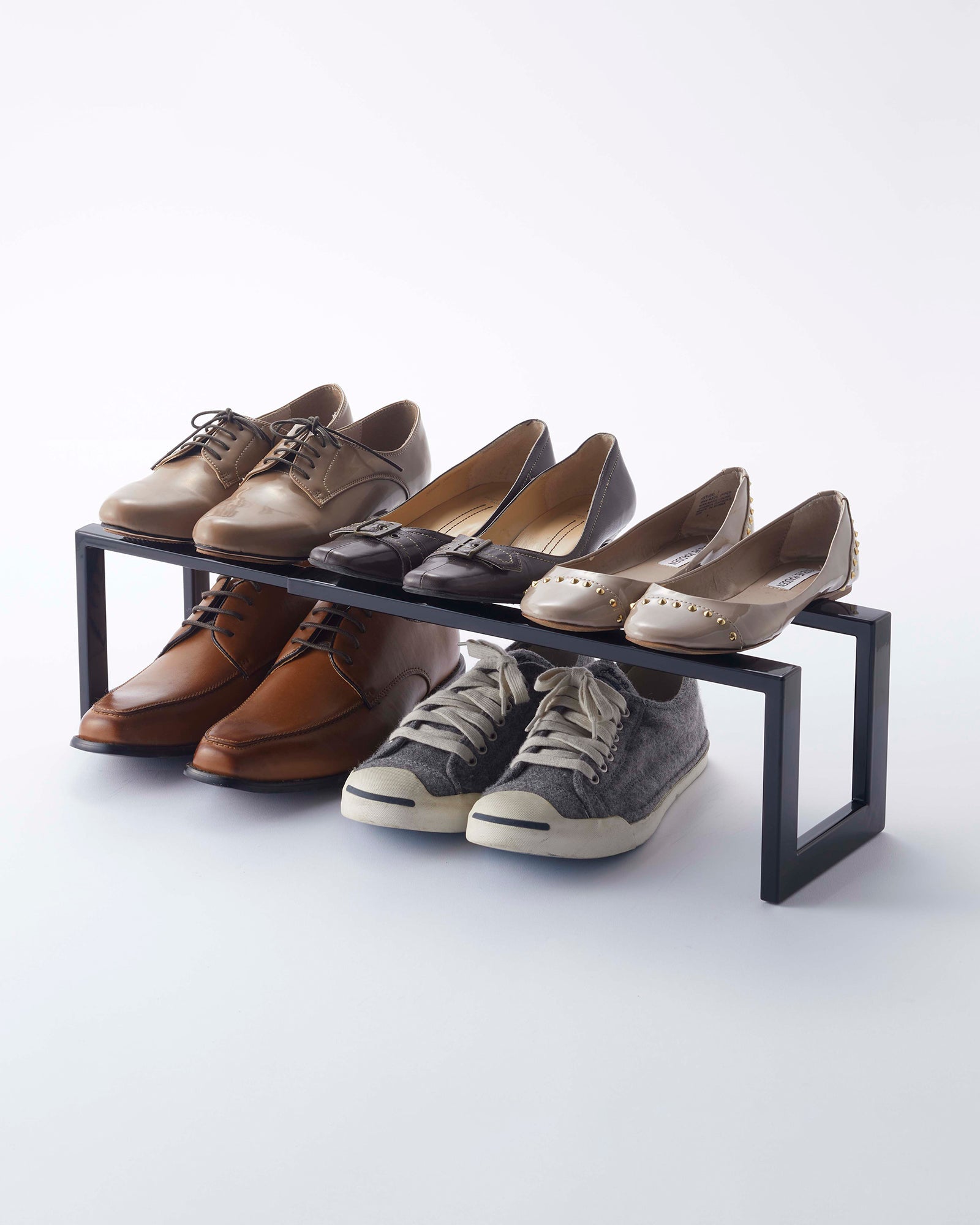 Yamazaki Home Expandable Shoe Rack (6" H)  - Steel