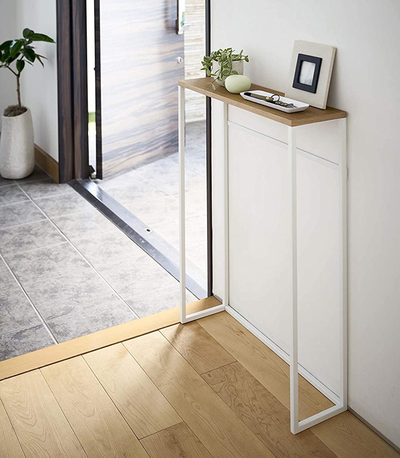 Yamazaki Home Narrow Entryway Console Table (32" H)  - Steel