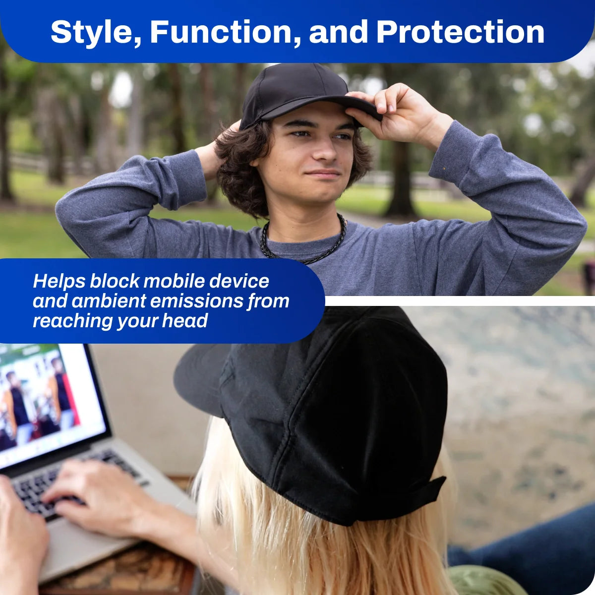 DefenderShield EMF Radiation Protection Baseball Cap