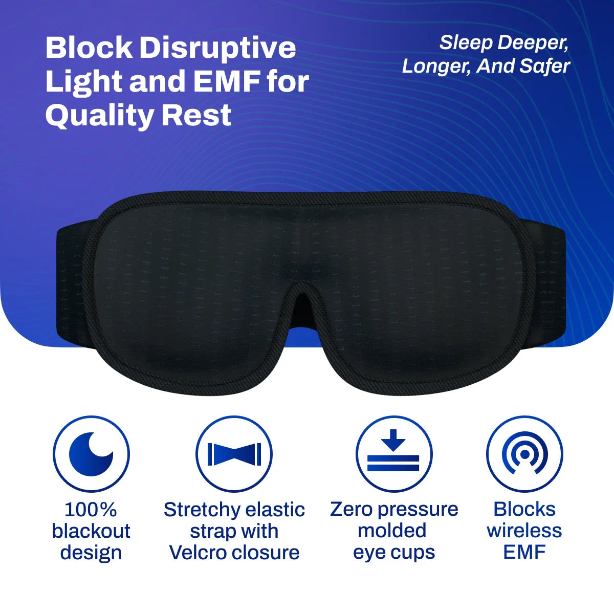 DefenderShield EMF Radiation Protection Sleep Mask