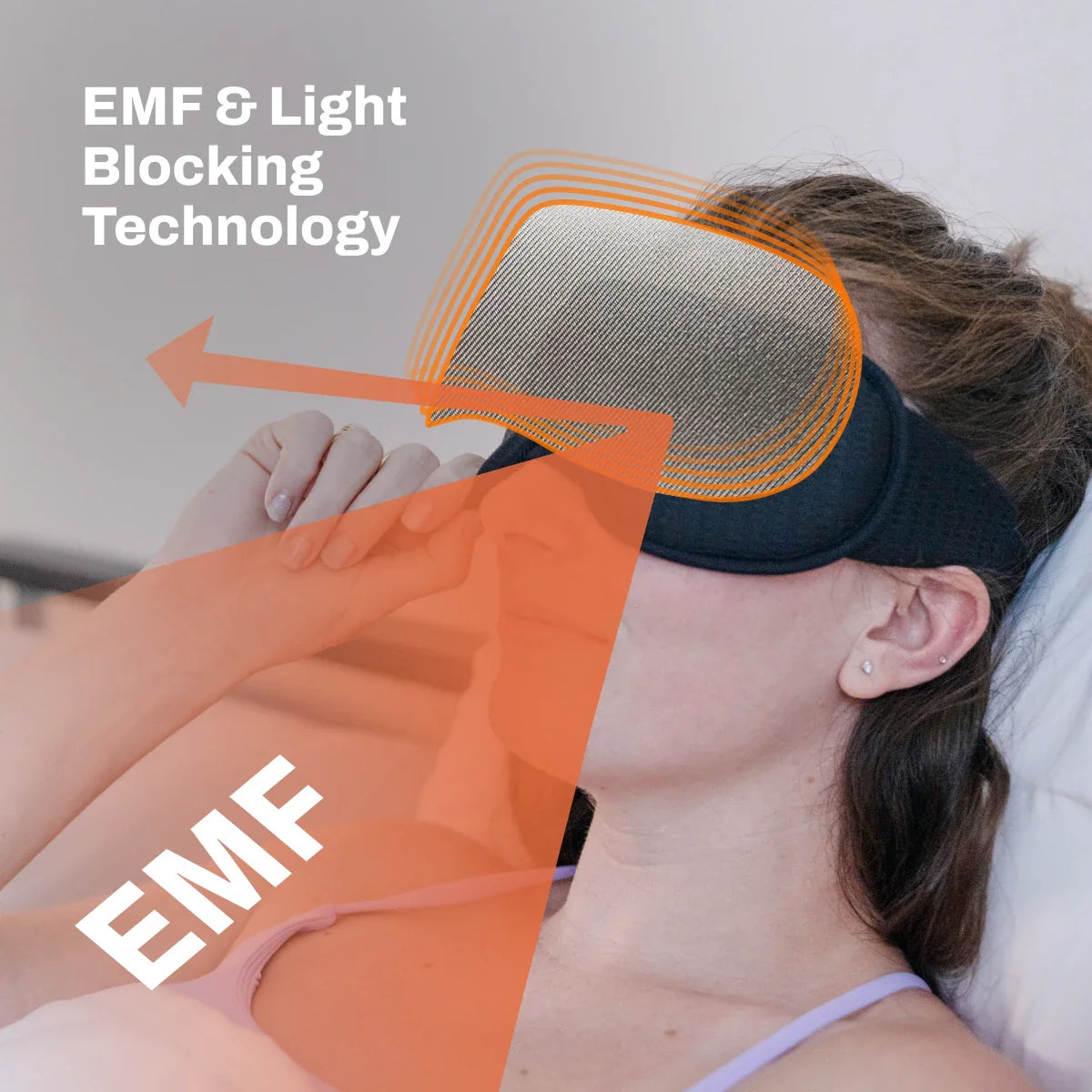DefenderShield EMF Radiation Protection Sleep Mask