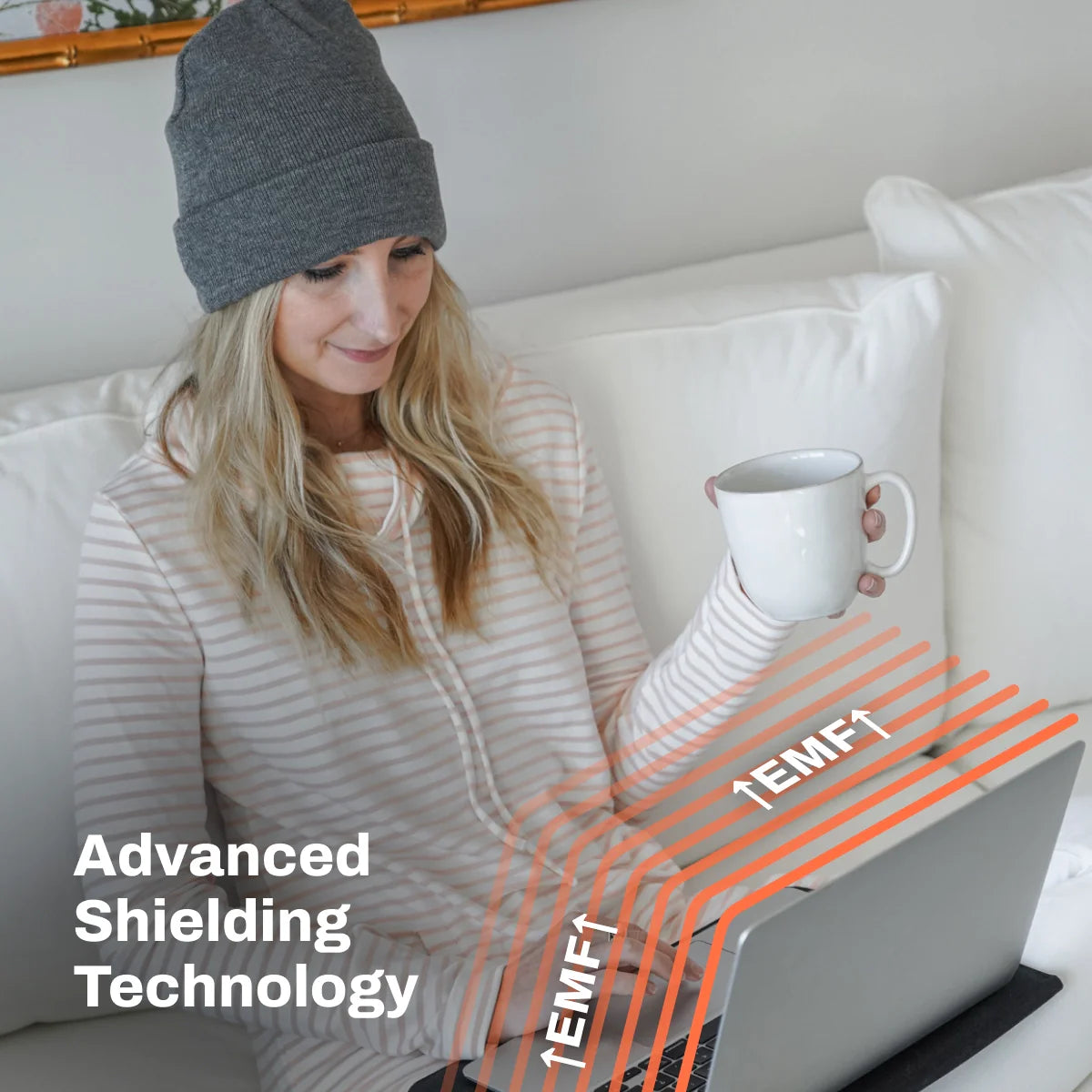DefenderShield EMF Radiation Protection Winter Beanie