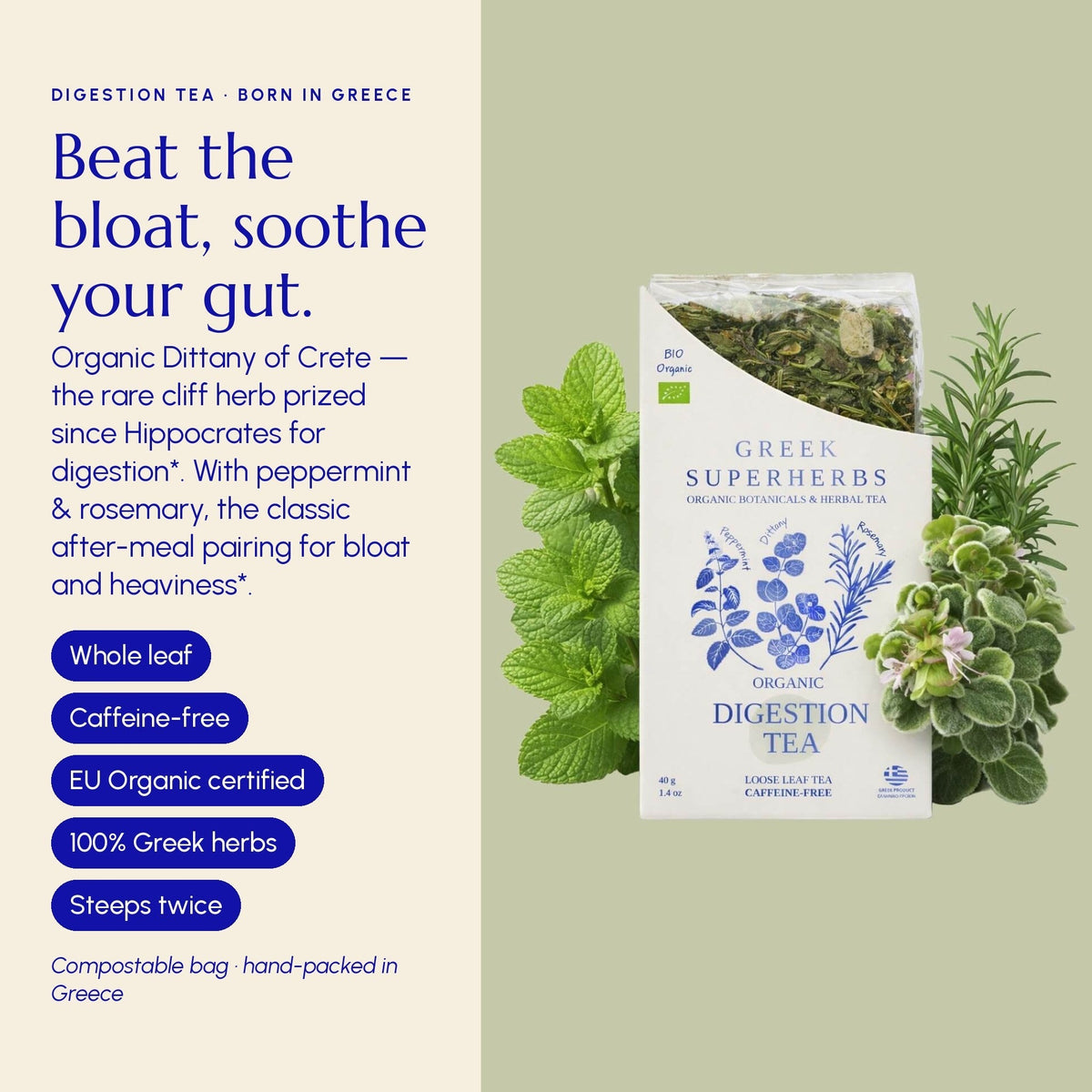 Greek Superherbs Digestion Tea
