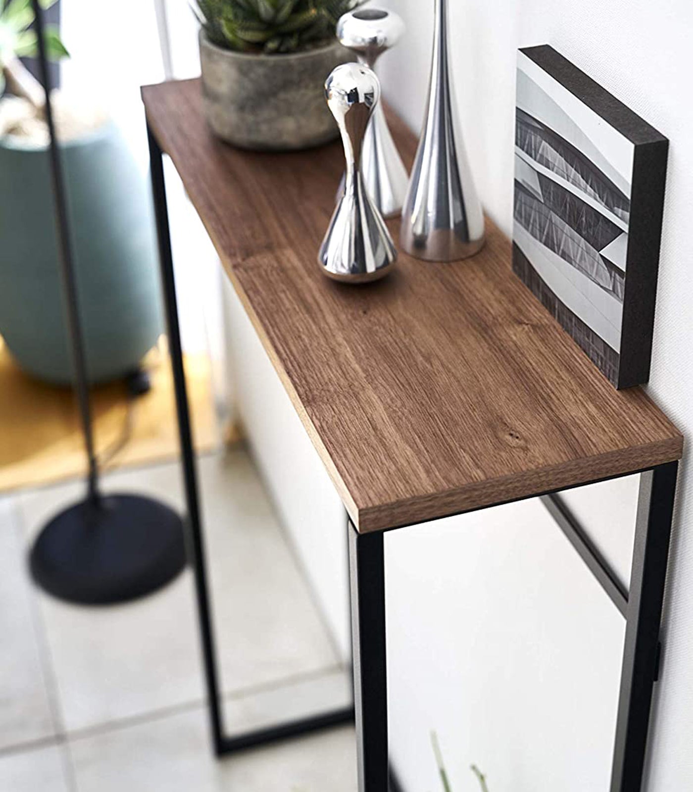 Yamazaki Home Narrow Entryway Console Table (32" H)  - Steel
