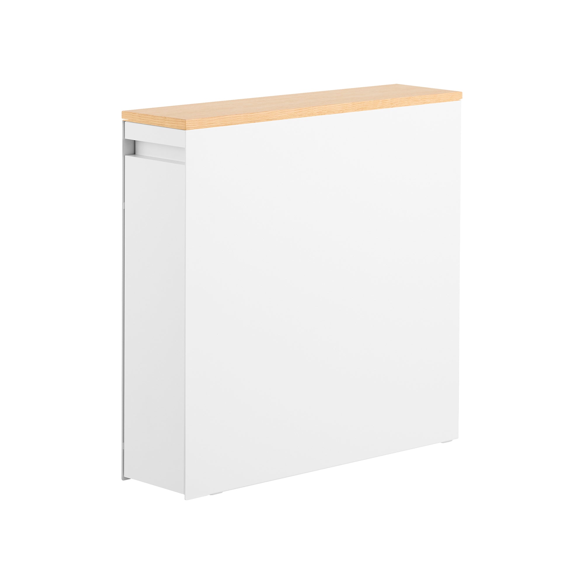 Yamazaki Home Pull-Out Bathroom Storage Cabinet - Steel + Wood