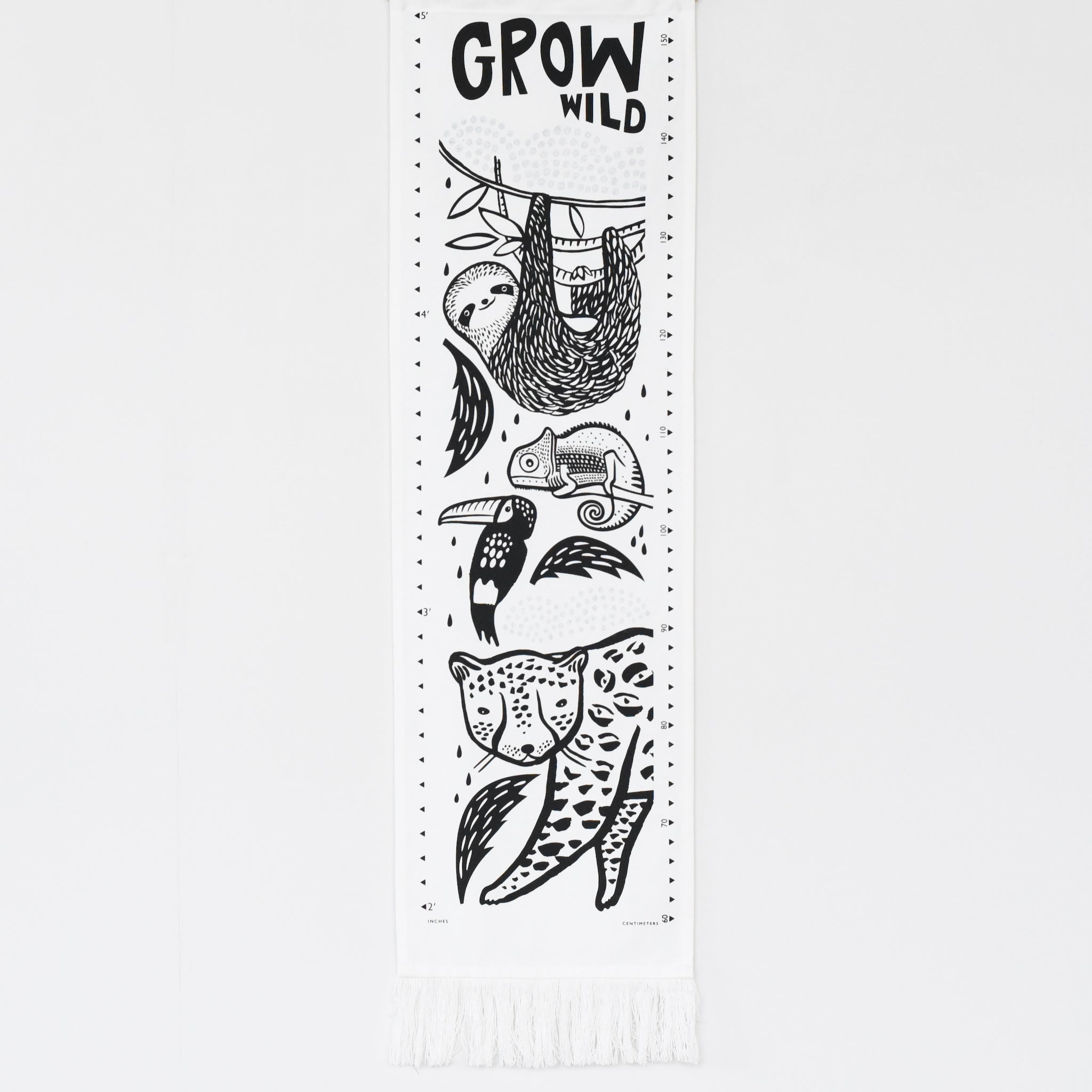 Wee Gallery Canvas Growth Chart - Rainforest - Gimme the Good Stuff