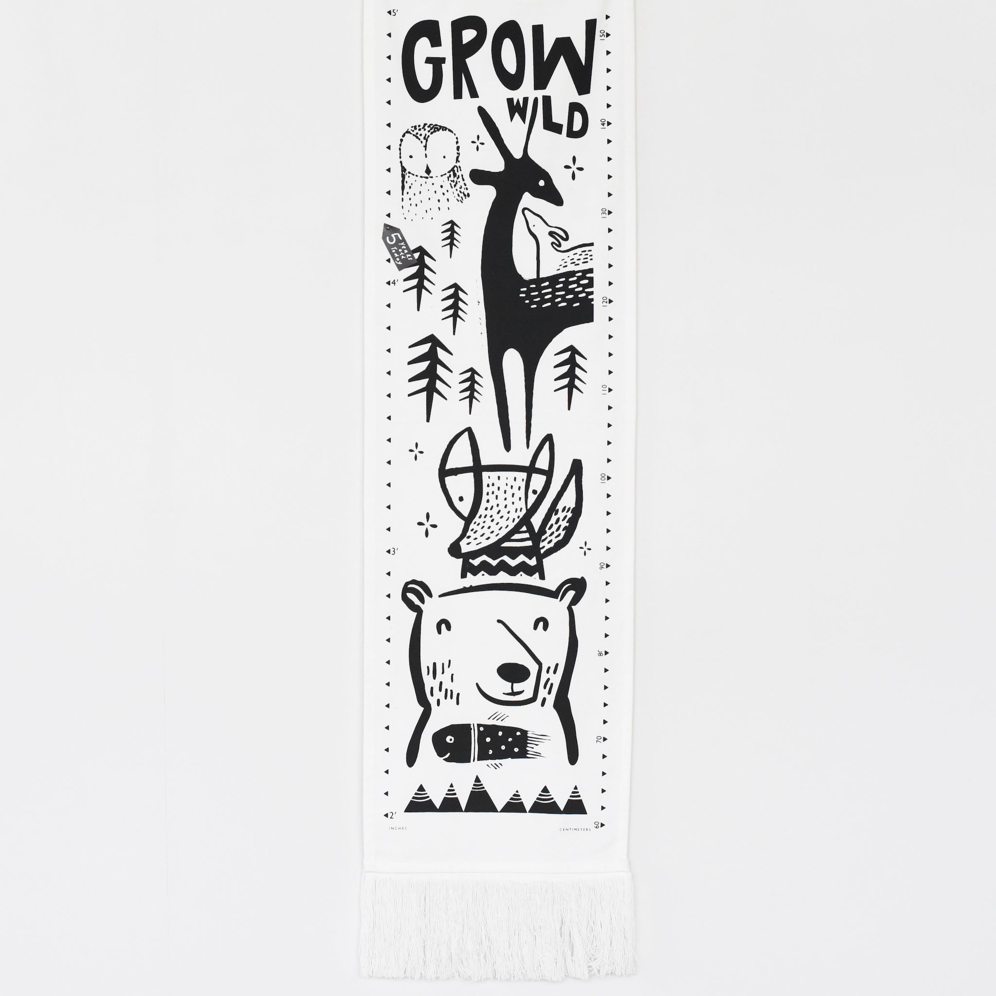 Wee Gallery Canvas Growth Chart - Woodland - Gimme the Good Stuff