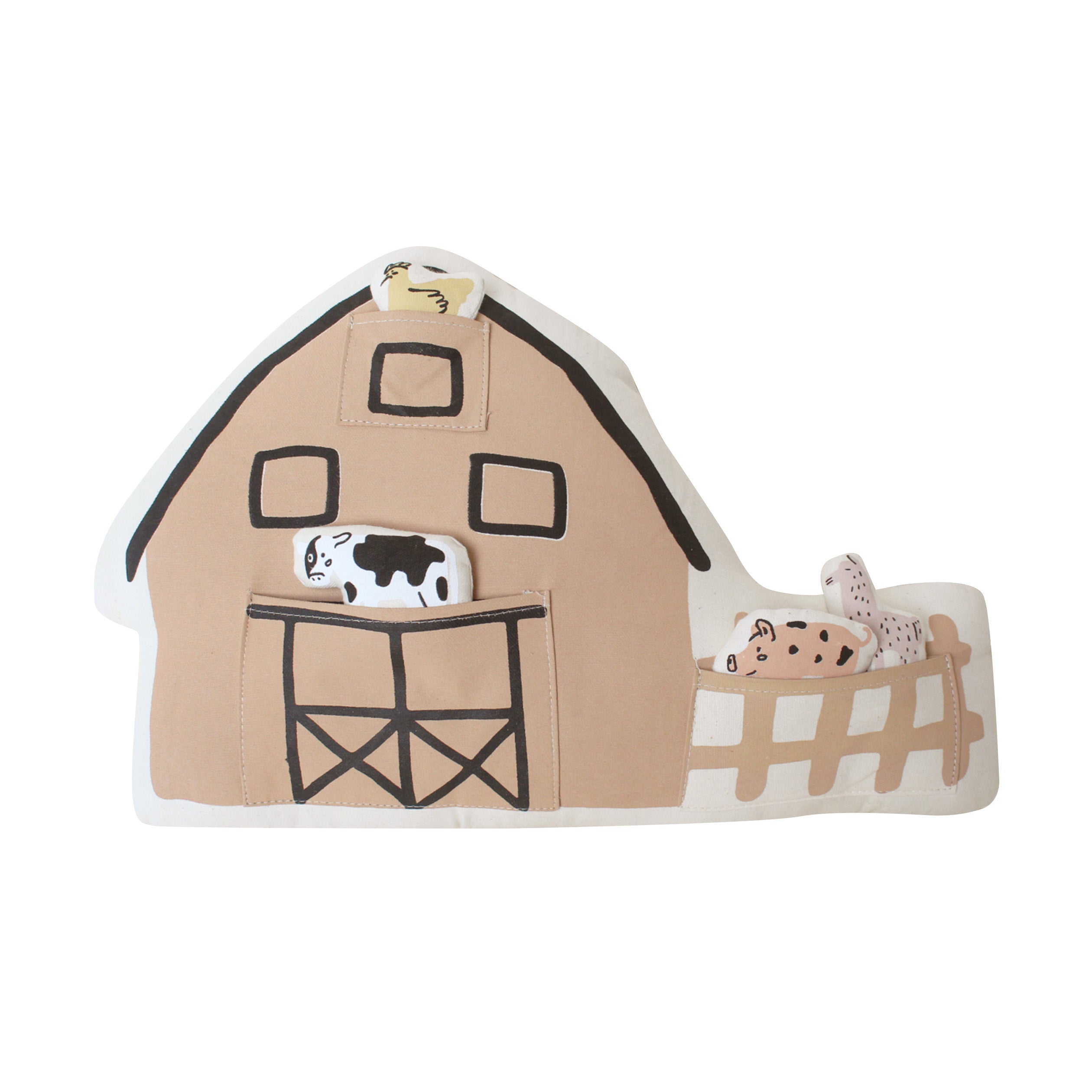 Imani Collective Interactive farmhouse + animal pillow