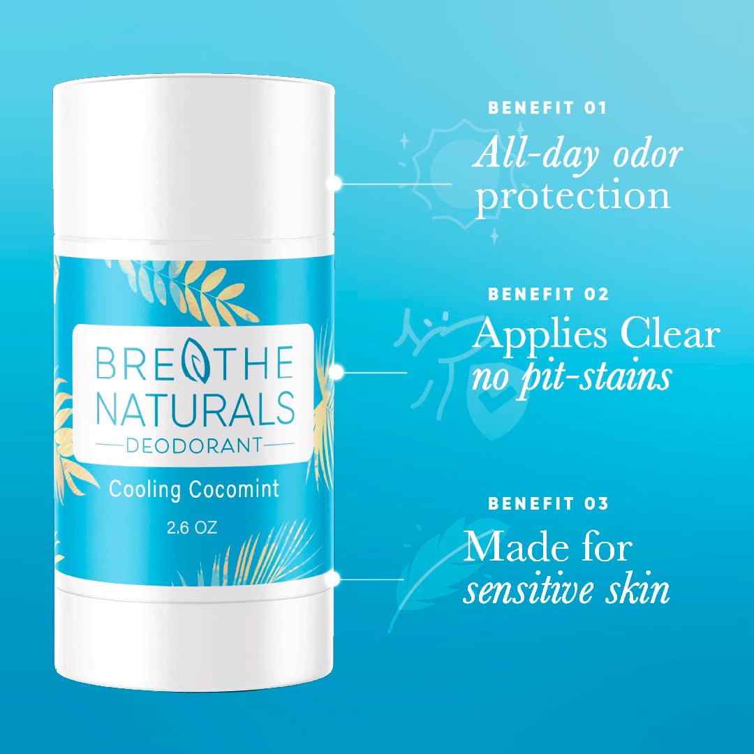 Breathe Naturals Deodorant Cooling CocoMint - 2 Pack