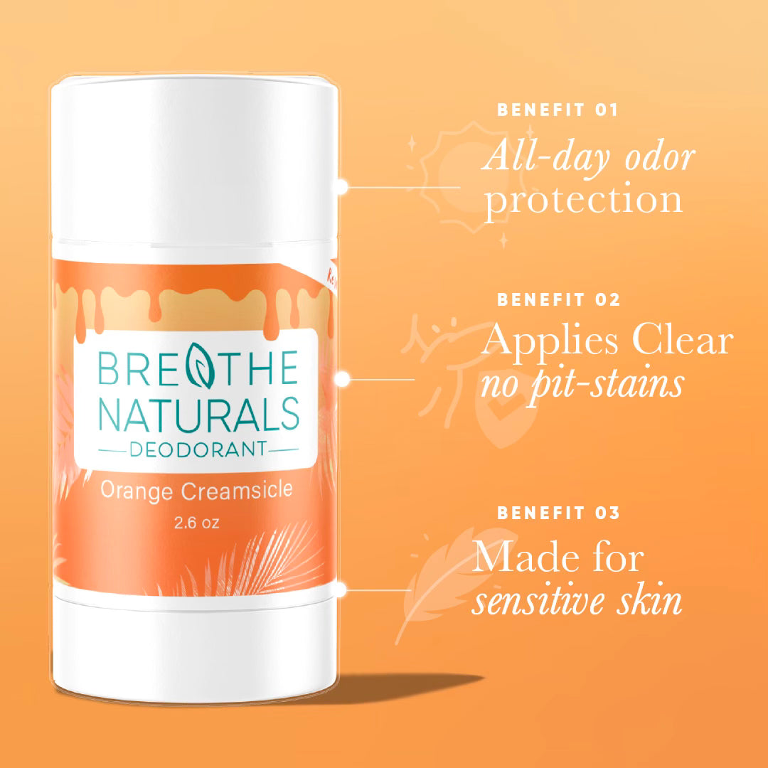 Breathe Naturals Deodorant Orange Creamsicle - 2 Pack