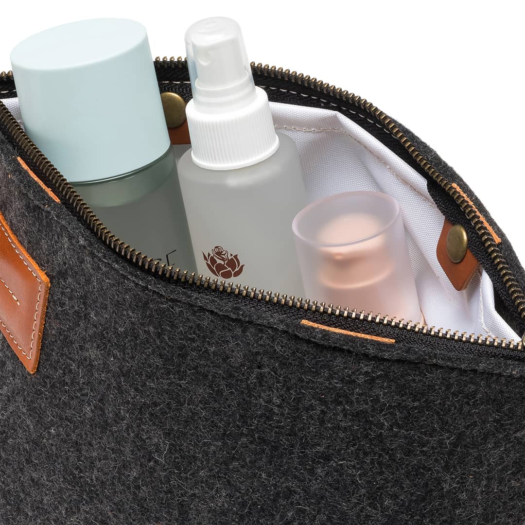 Kyrgies Felt and Leather Travel Kit