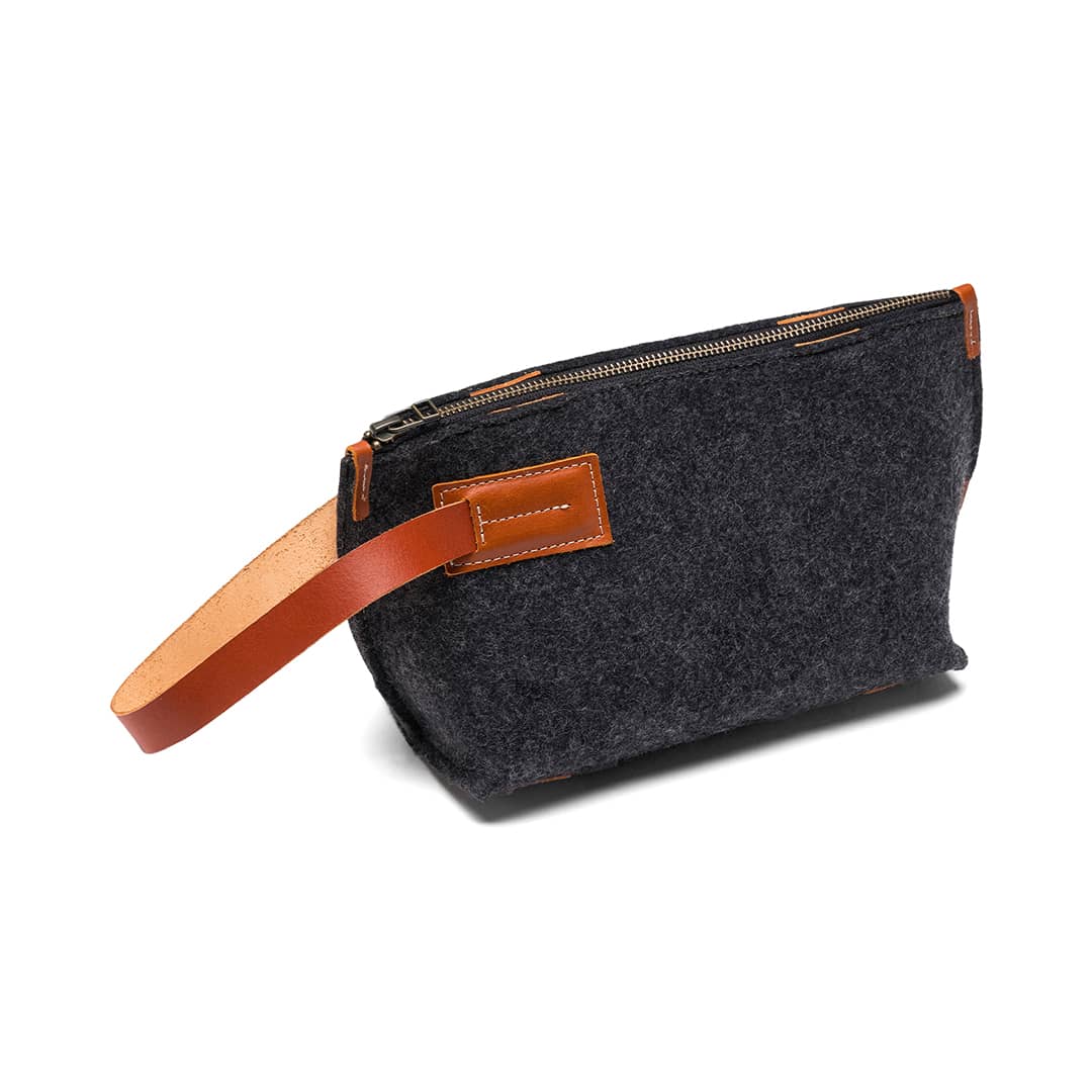 Kyrgies Felt and Leather Travel Kit