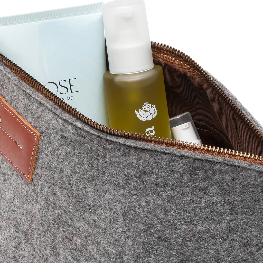 Kyrgies Felt and Leather Travel Kit