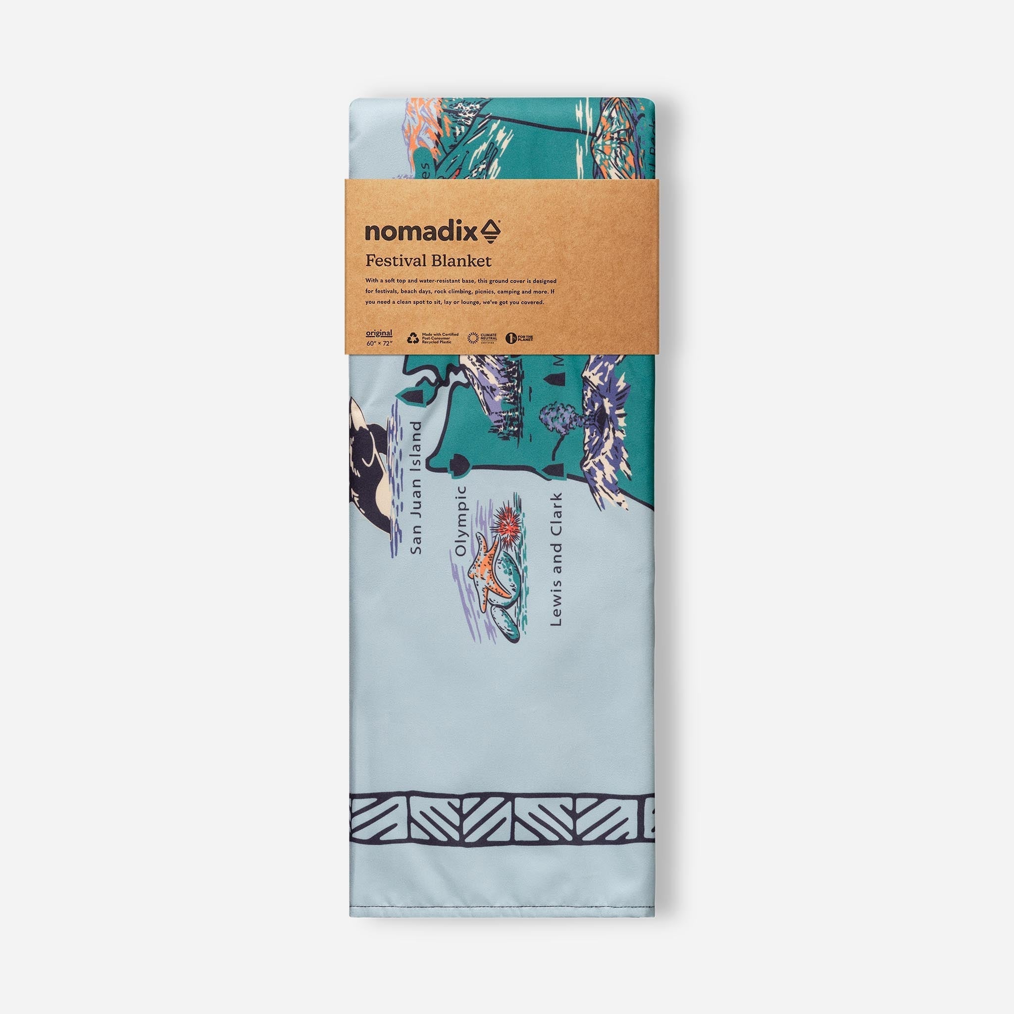 Nomadix Festival Blanket: National Parks and Monuments Map