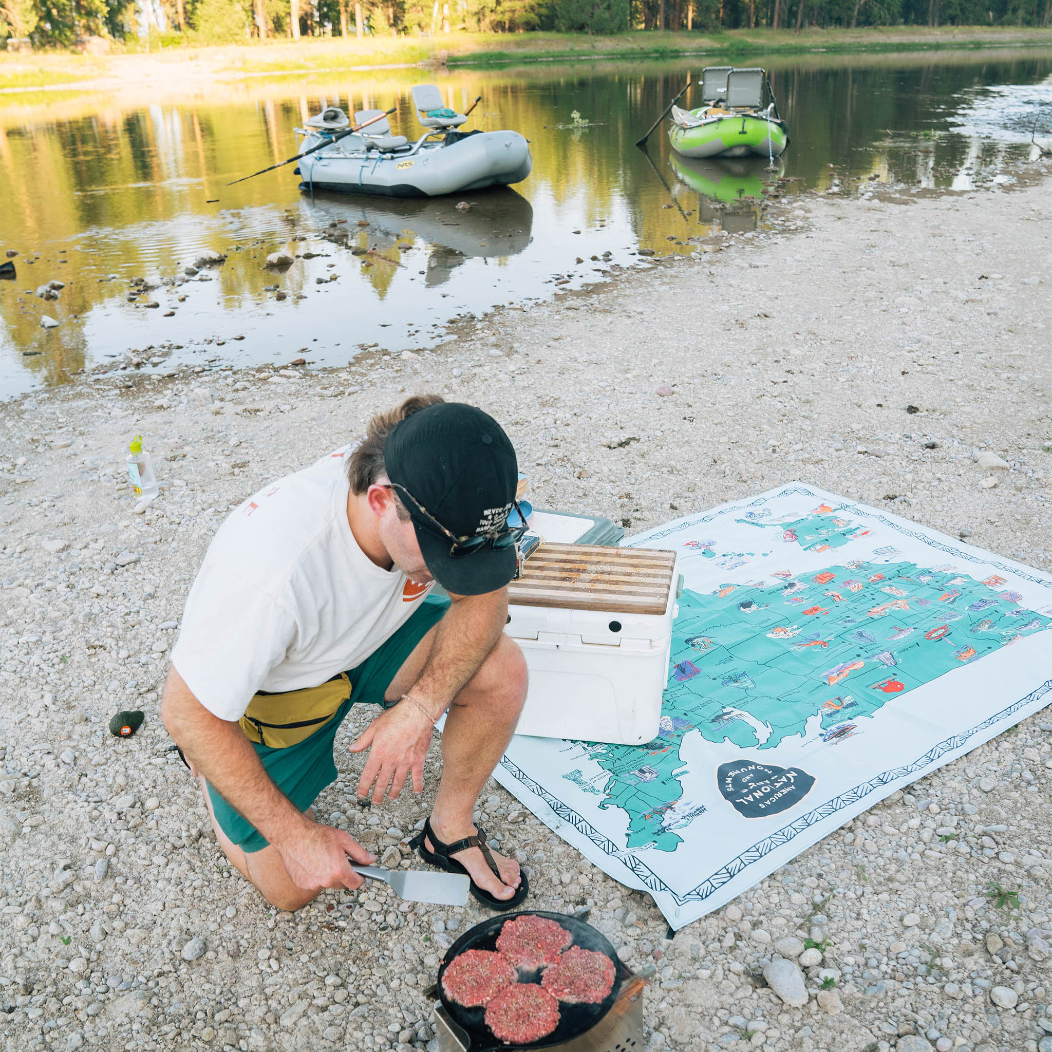 Nomadix Festival Blanket: National Parks and Monuments Map