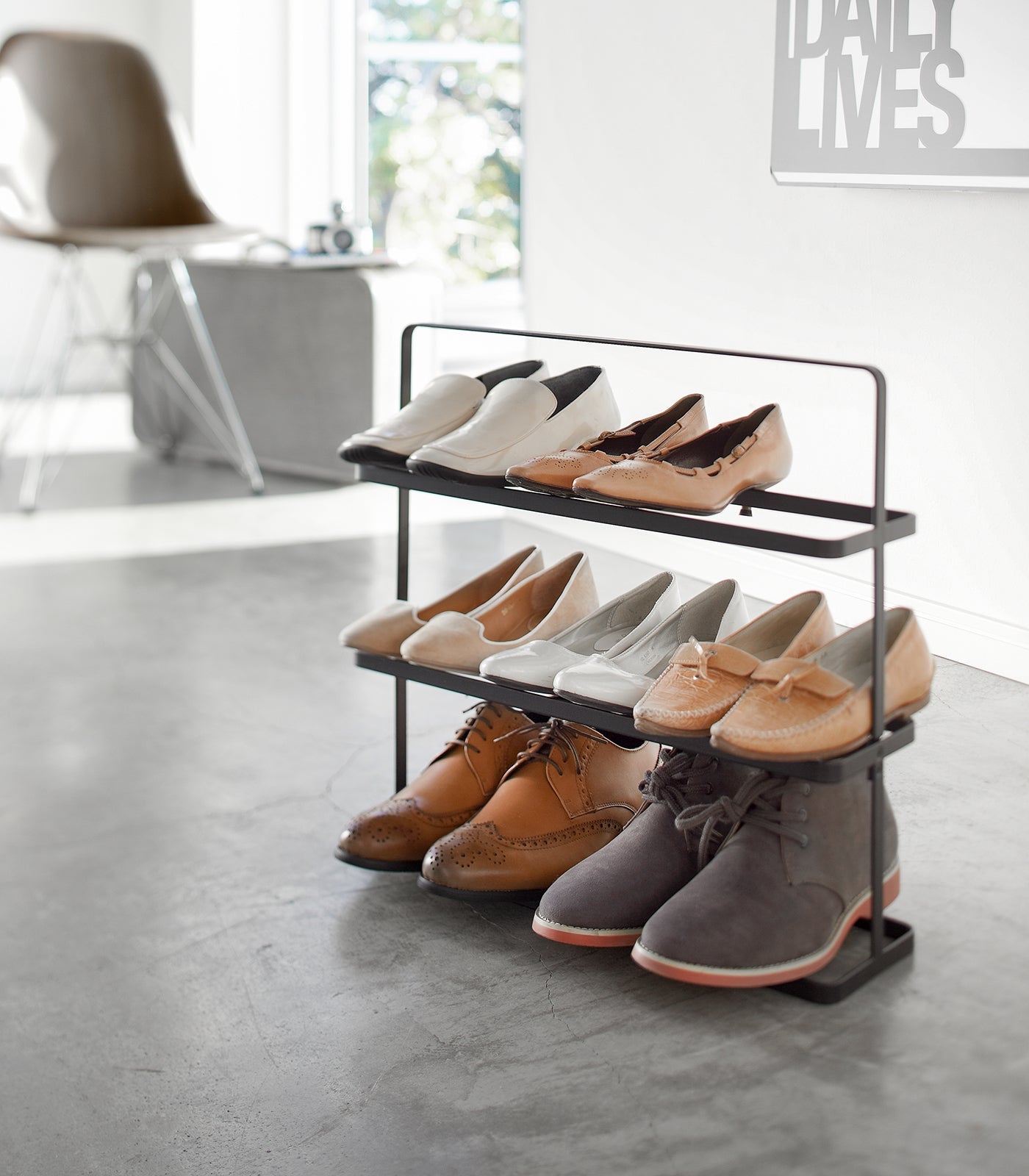Yamazaki Home Shoe Rack (18" H)  - Steel