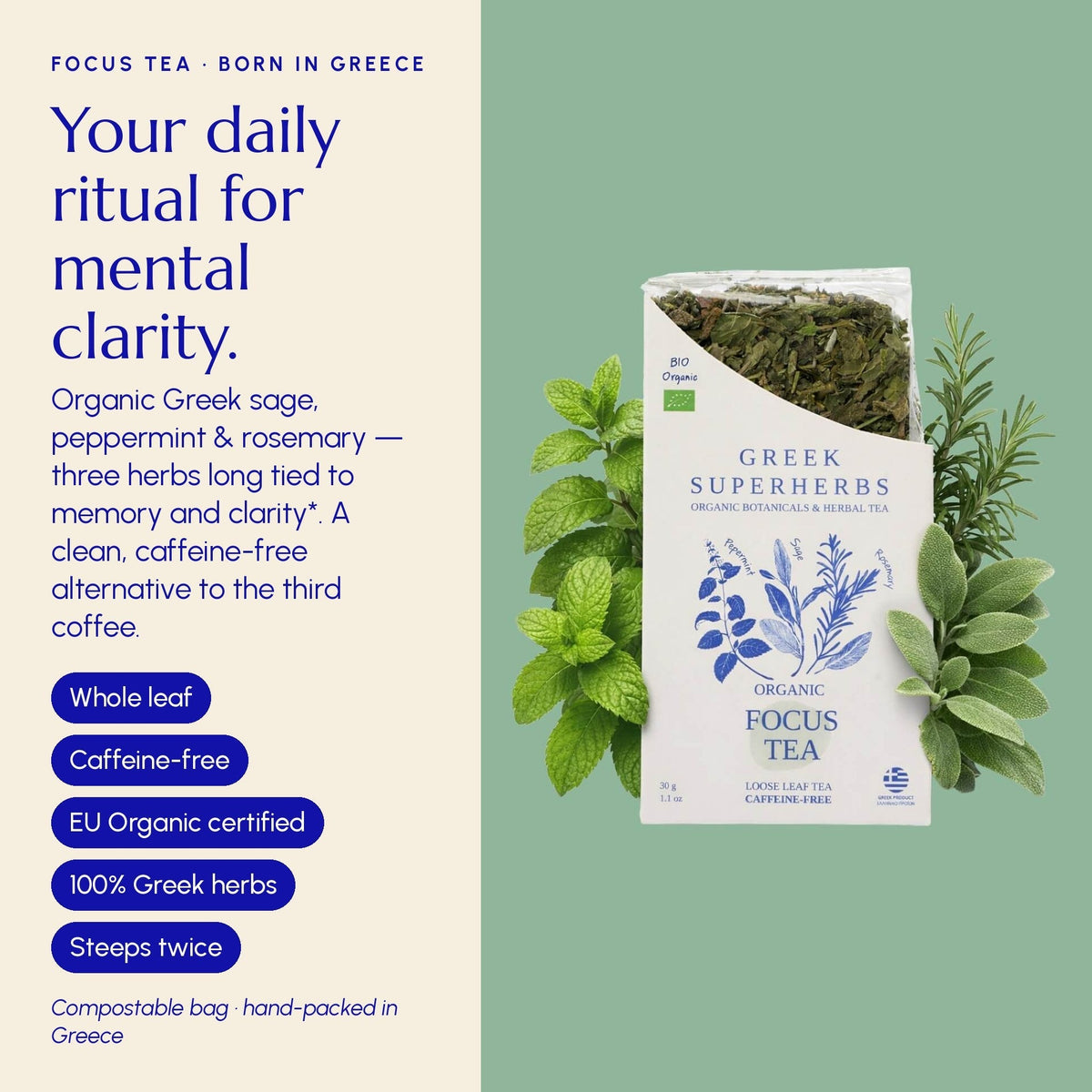 Greek Superherbs Focus Tea
