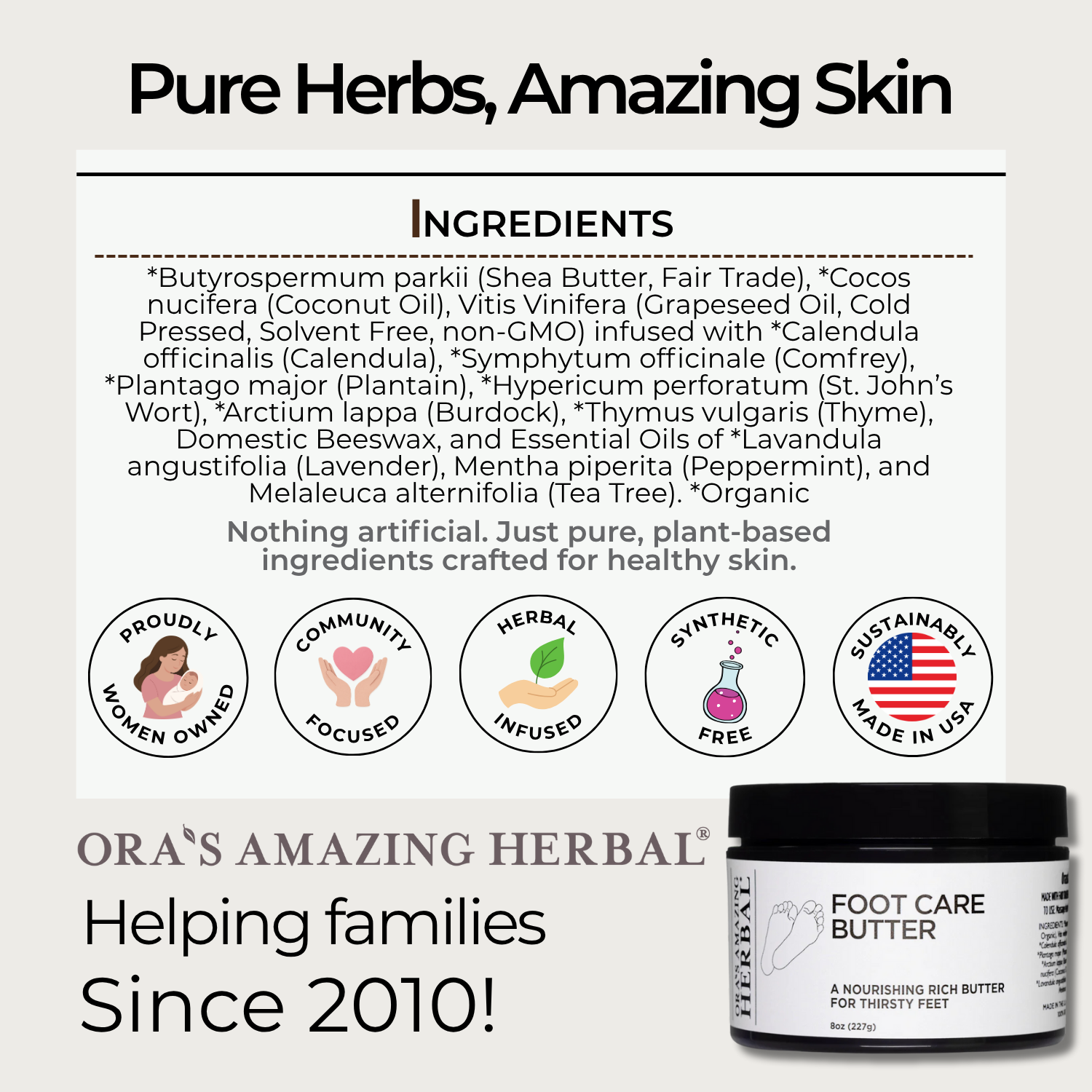 Ora's Amazing Herbal Foot Care Butter