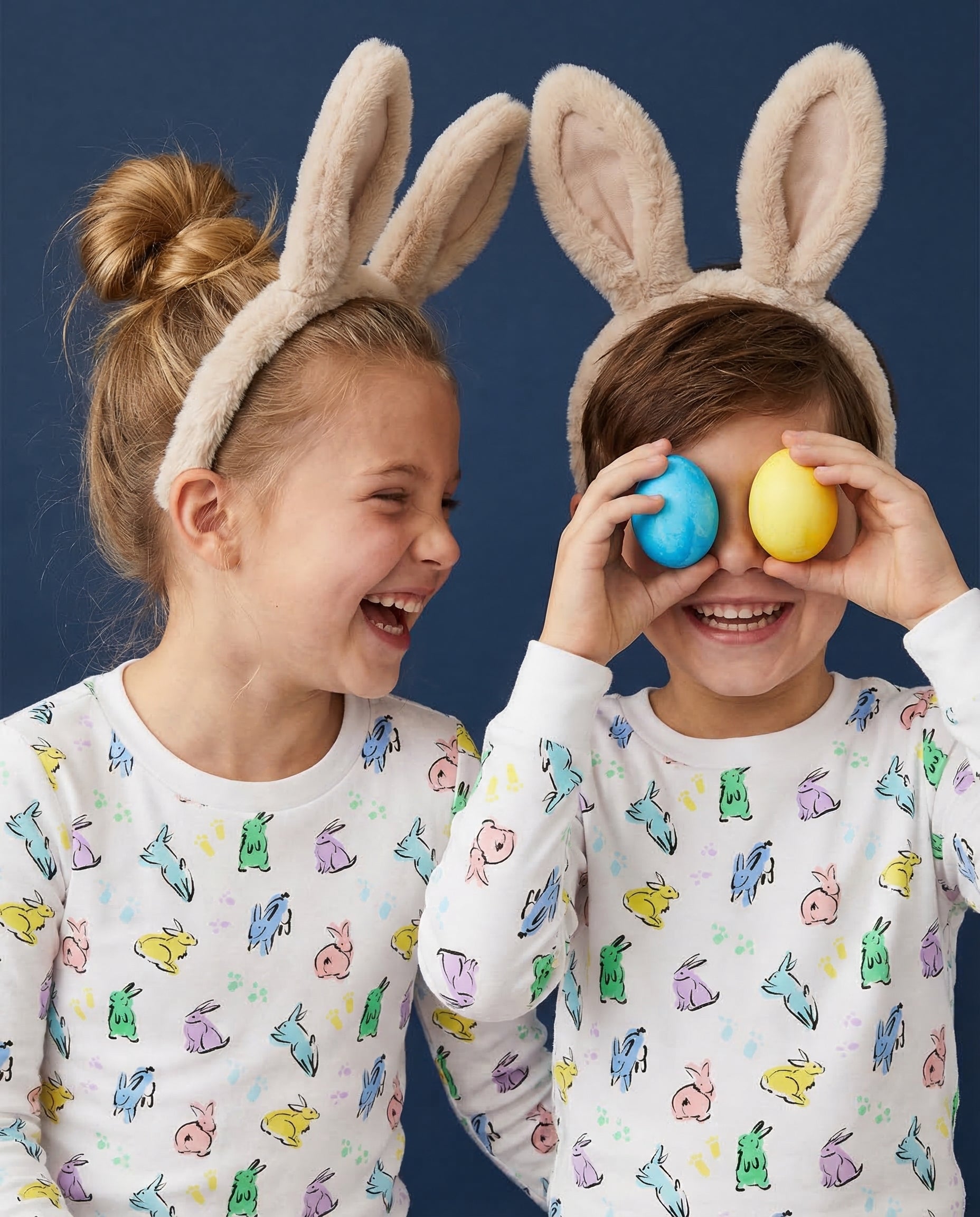 12|12 The Organic Long Sleeve Pajama Set [Bunny Hop]