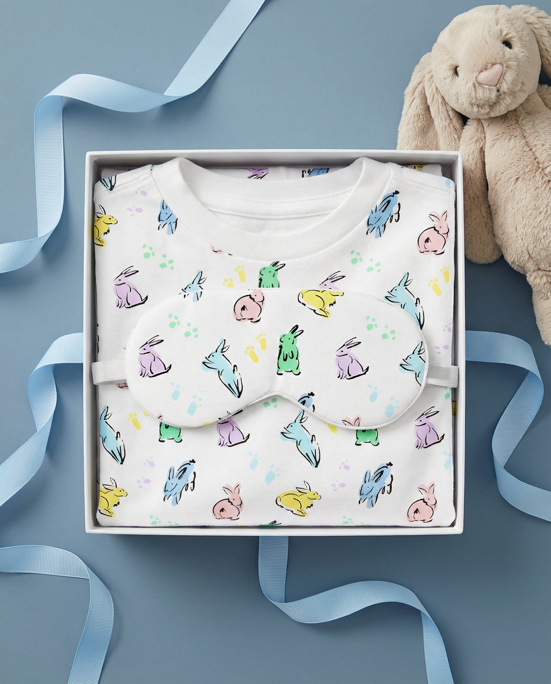 12|12 The Organic Long Sleeve Pajama Set [Bunny Hop]