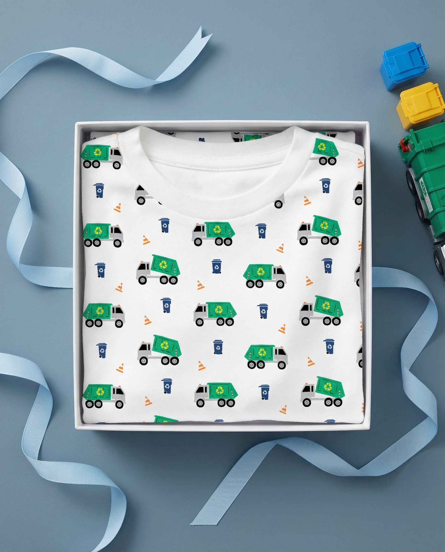 12|12 The Organic Long Sleeve Pajama Set [Recycling Trucks]