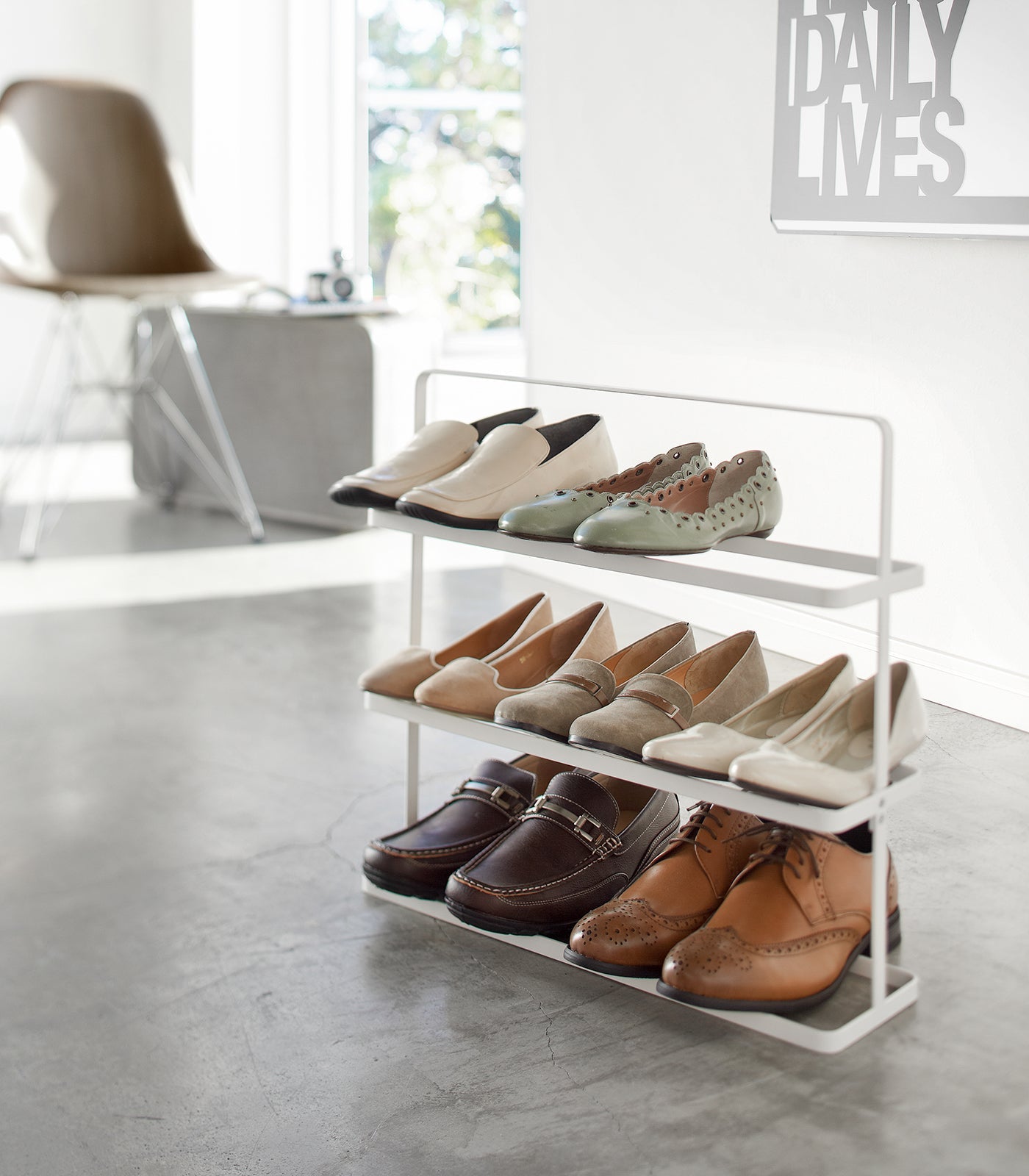 Yamazaki Home Shoe Rack (18" H)  - Steel