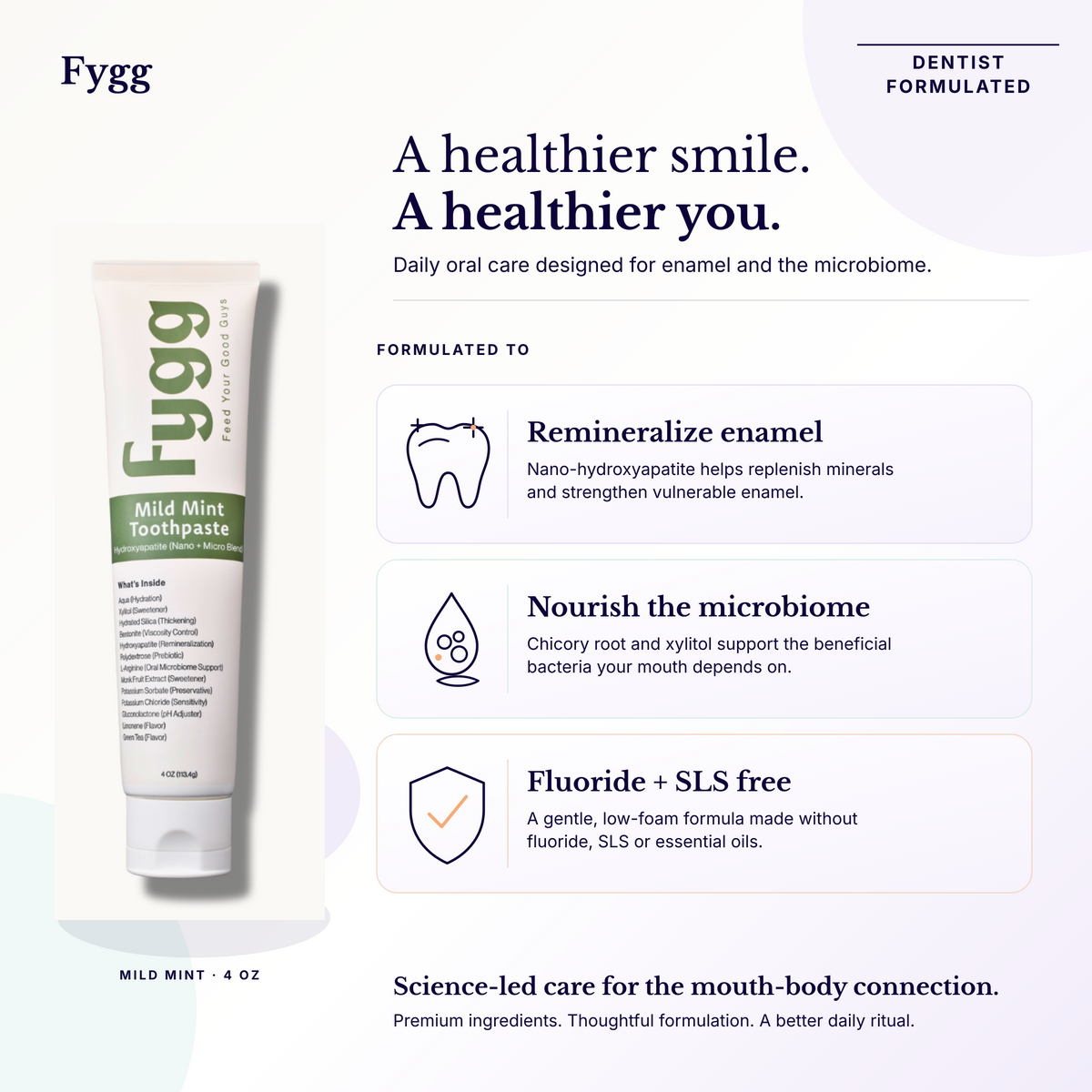 Fygg Chocolate Swirl Nano-Hydroxyapatite Toothpaste & Propolis Silk Floss Bundle