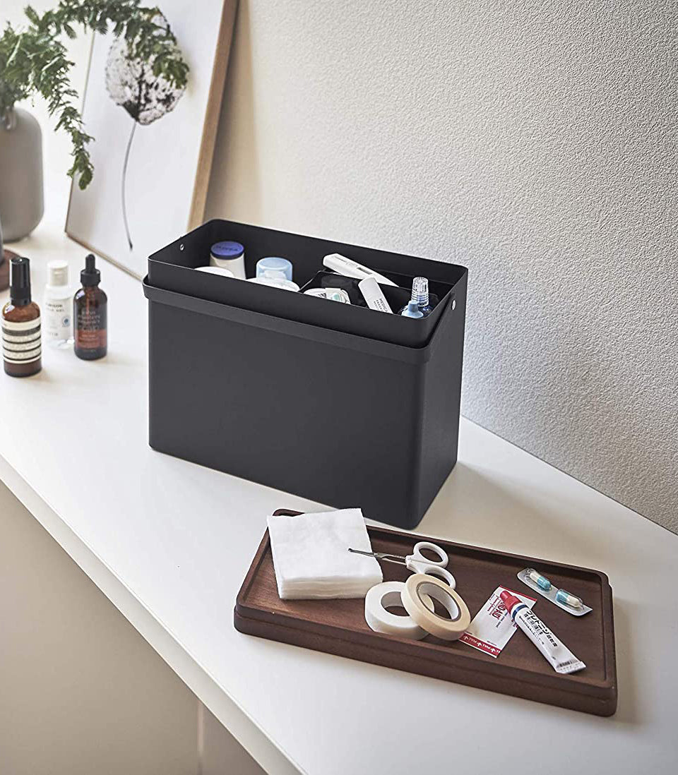 Yamazaki Home Odds-and-Ends Organizer - Steel + Wood